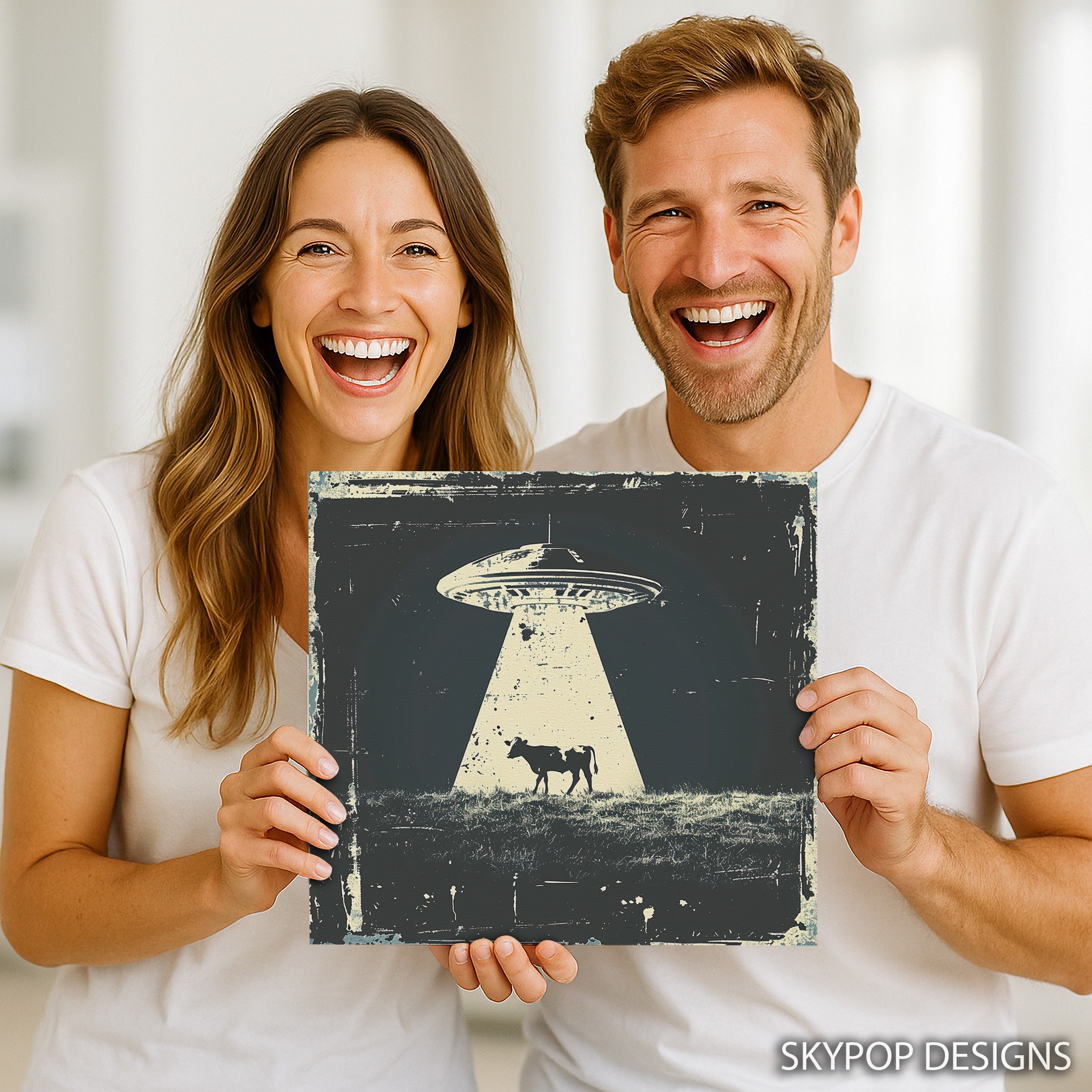 9.jpg UFO Cow Abduction Art