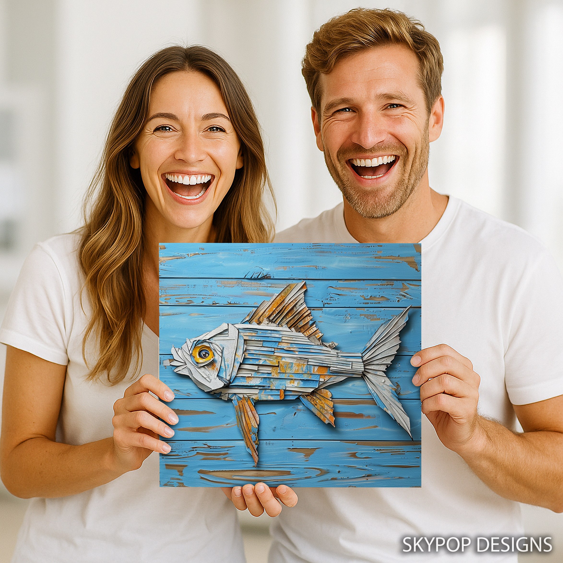 9.jpg Blue Fish Art
