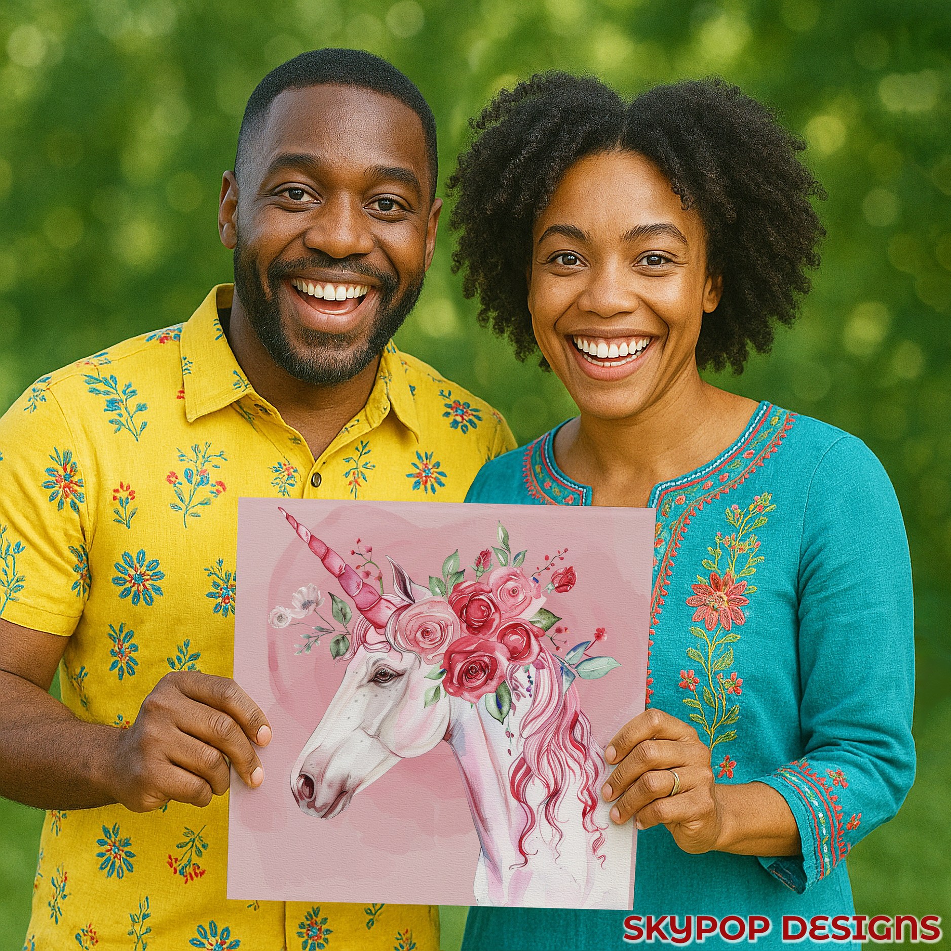 9.jpg Unicorn Floral Crown Art