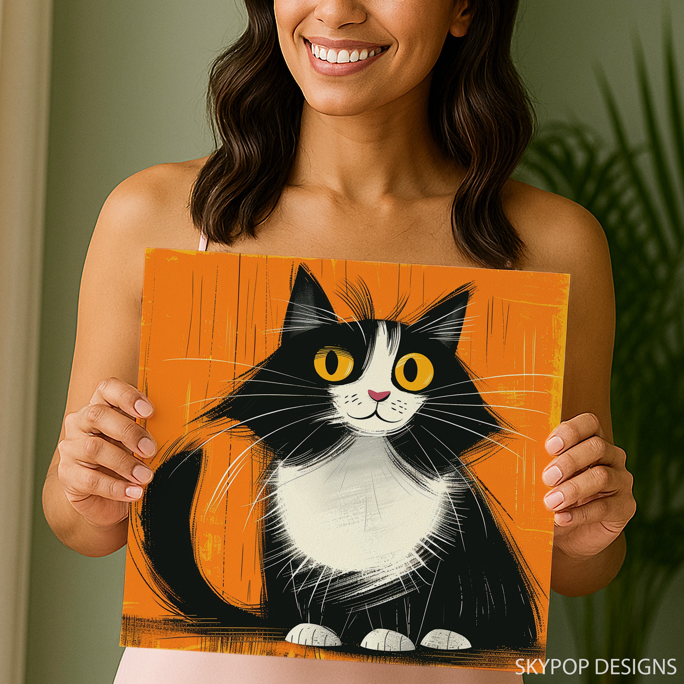 9.jpg Tuxedo Cat Art