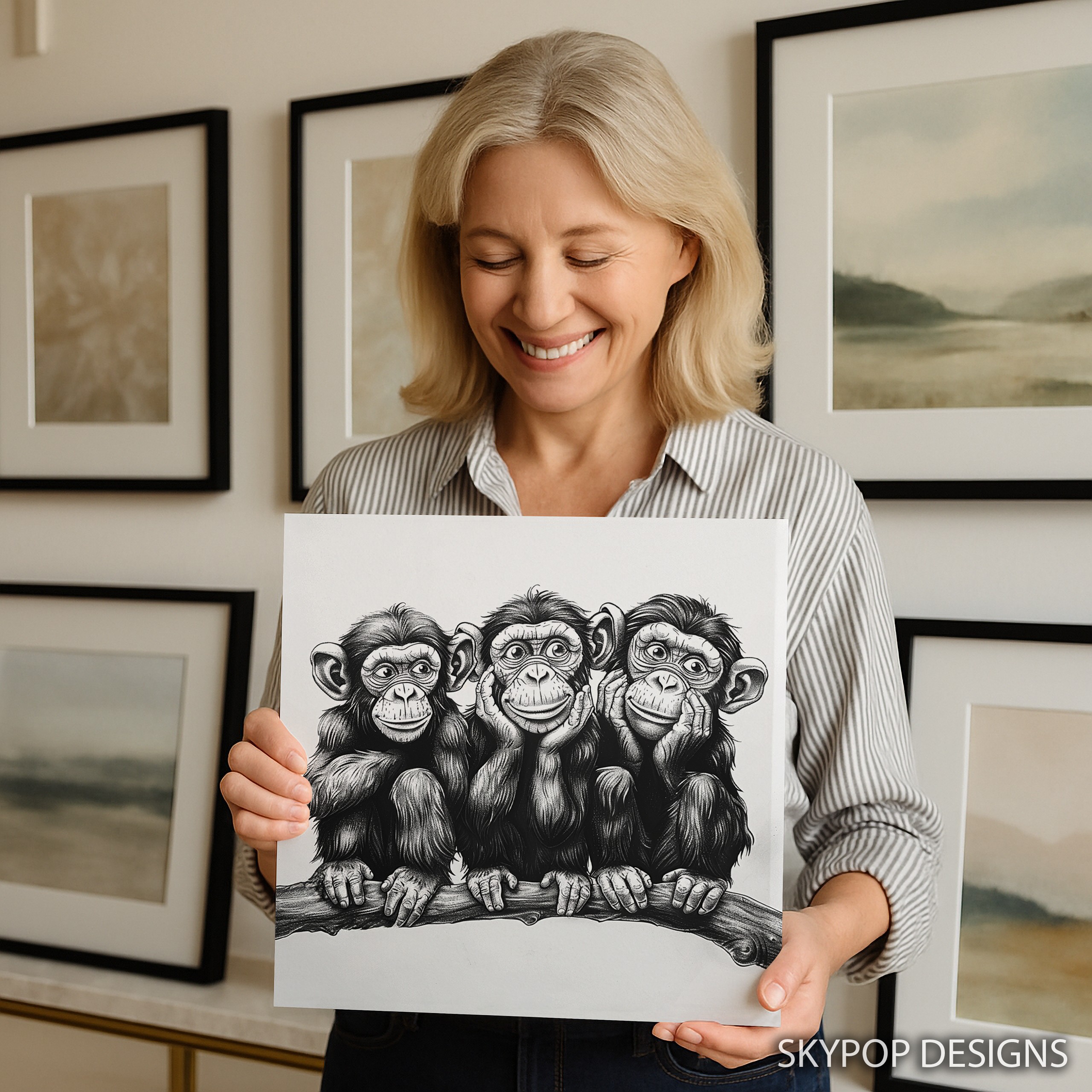 9.jpg Three Wise Monkeys Art