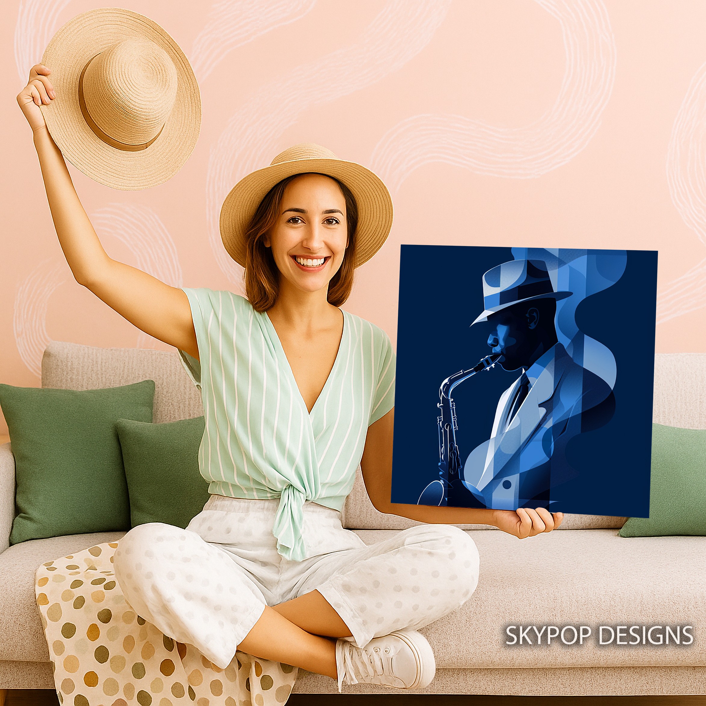 9.jpg Jazz Saxophonist Art