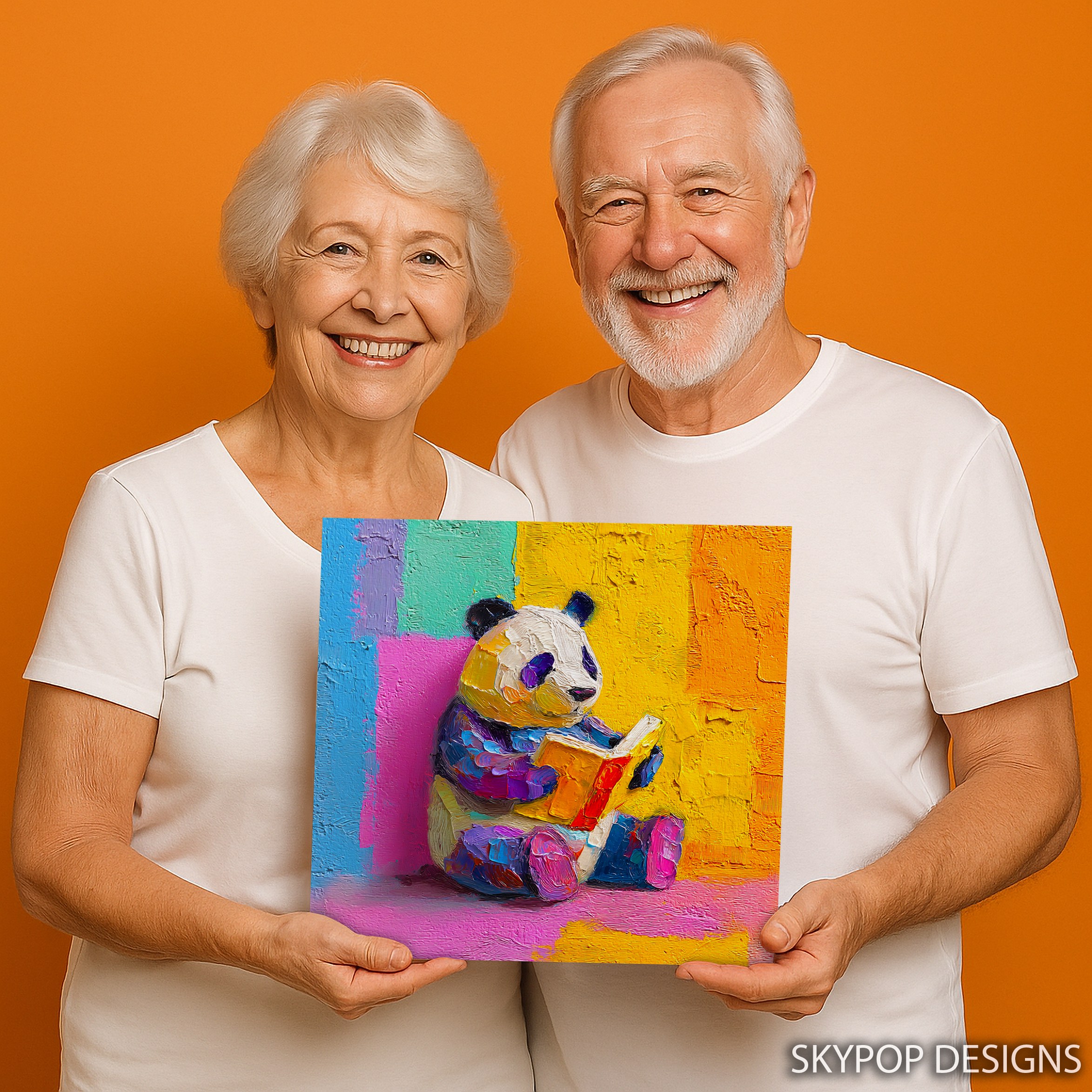 9.jpg Panda Reading Book Art