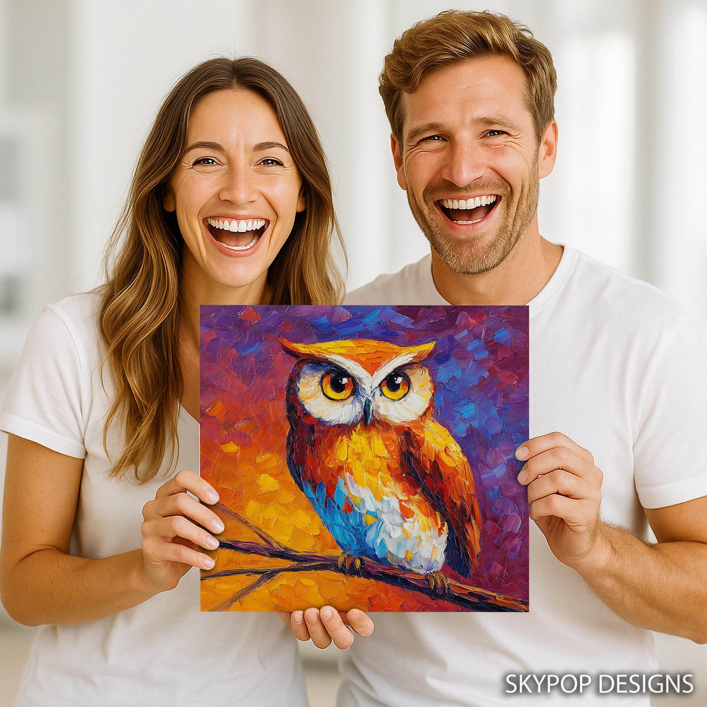 9.jpg Colorful Owl Art