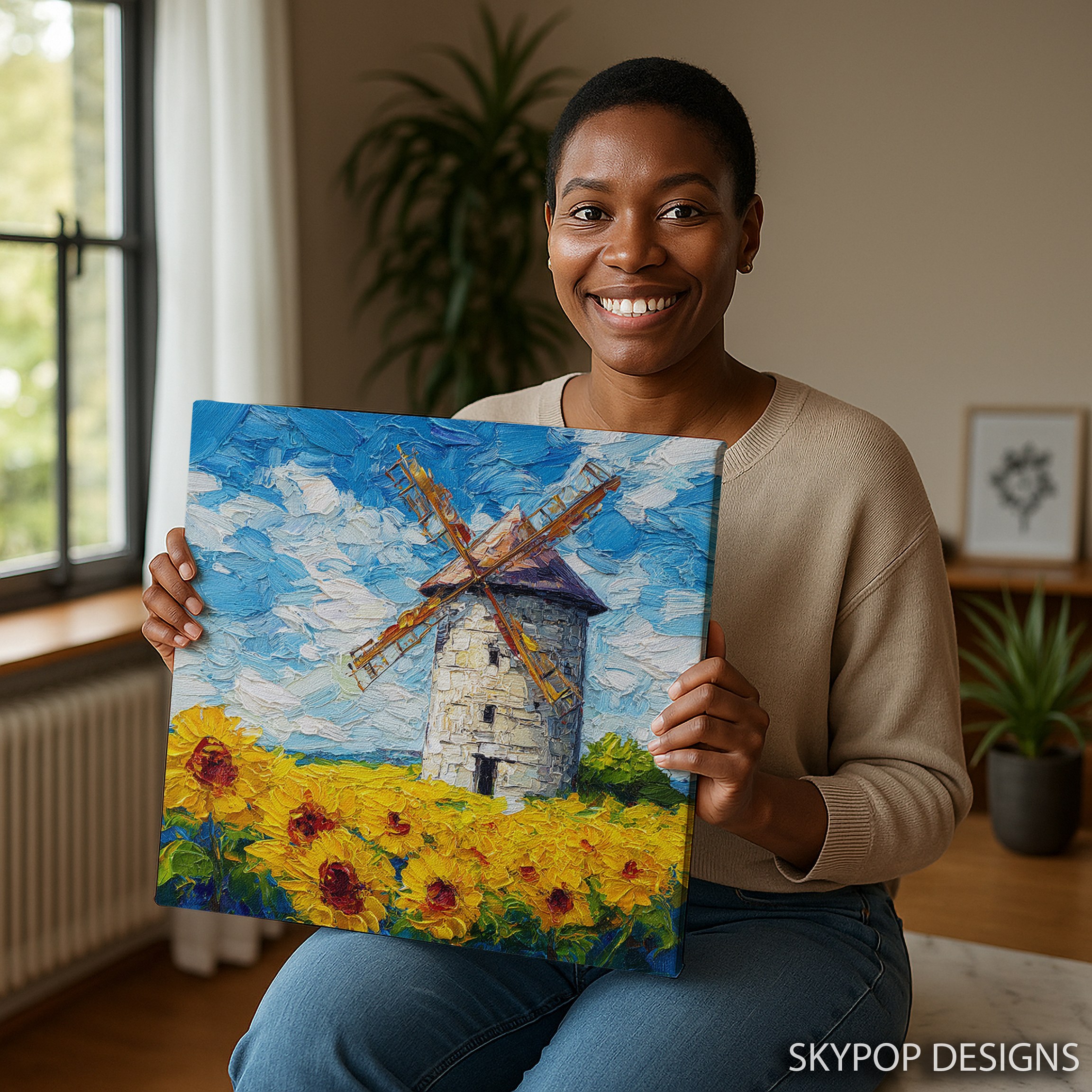 9.jpg Sunflower Windmill Art