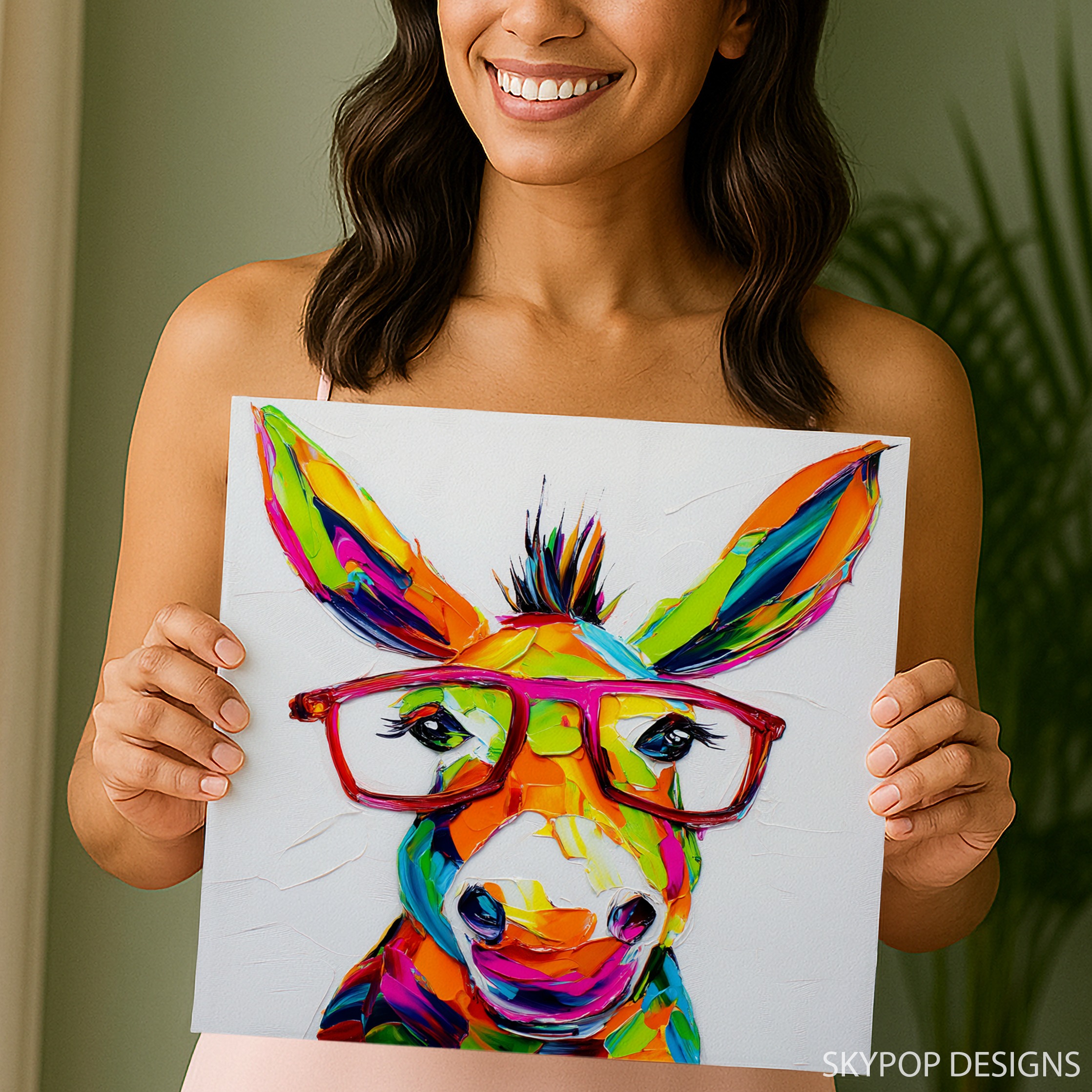 9.jpg Colorful Donkey Art