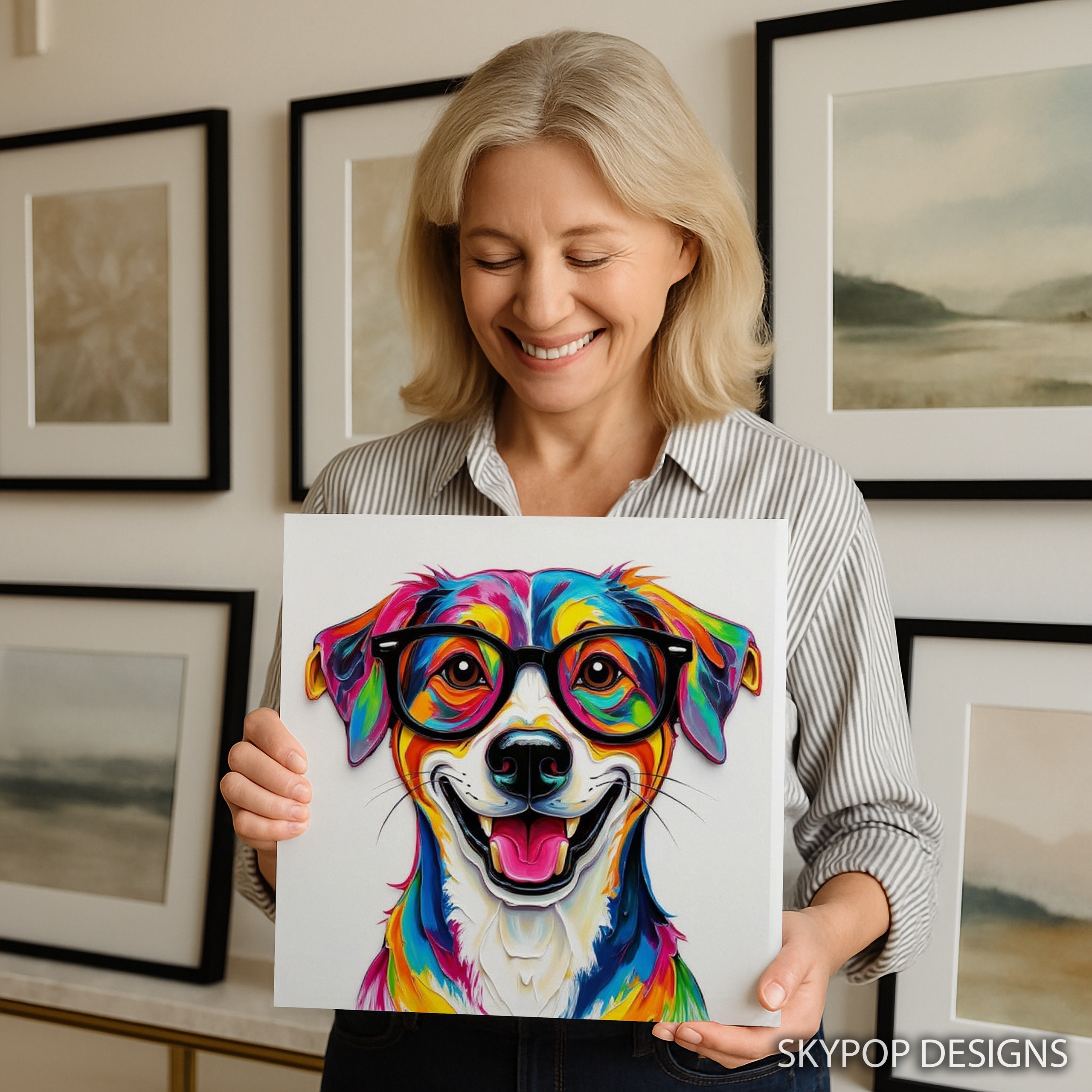 9.jpg Colorful Dog Glasses Art