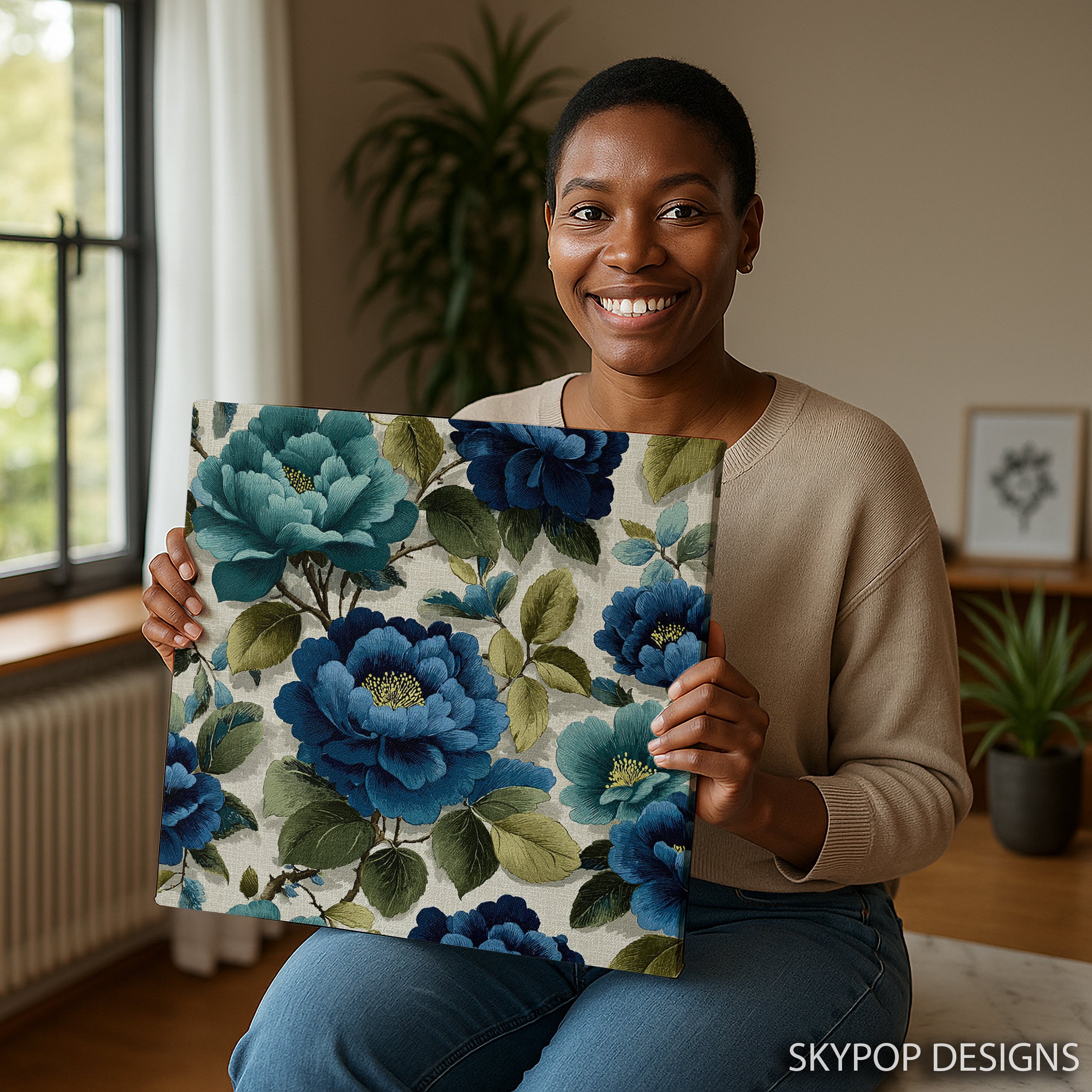 9.jpg Blue Peony Garden Art