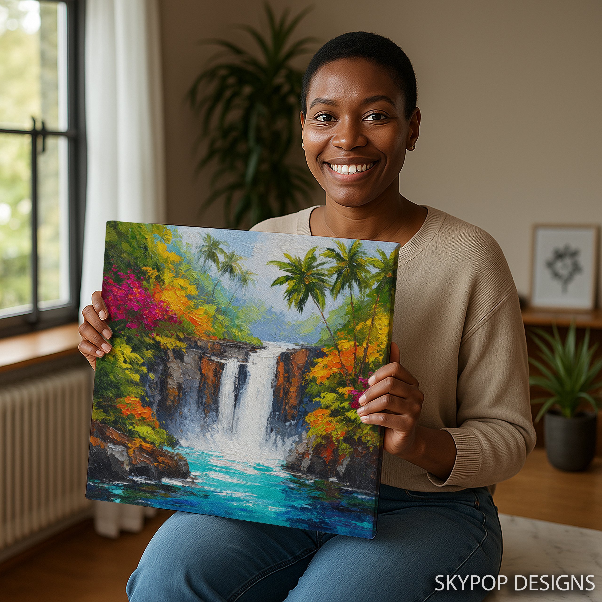 9.jpg Tropical Waterfall Art