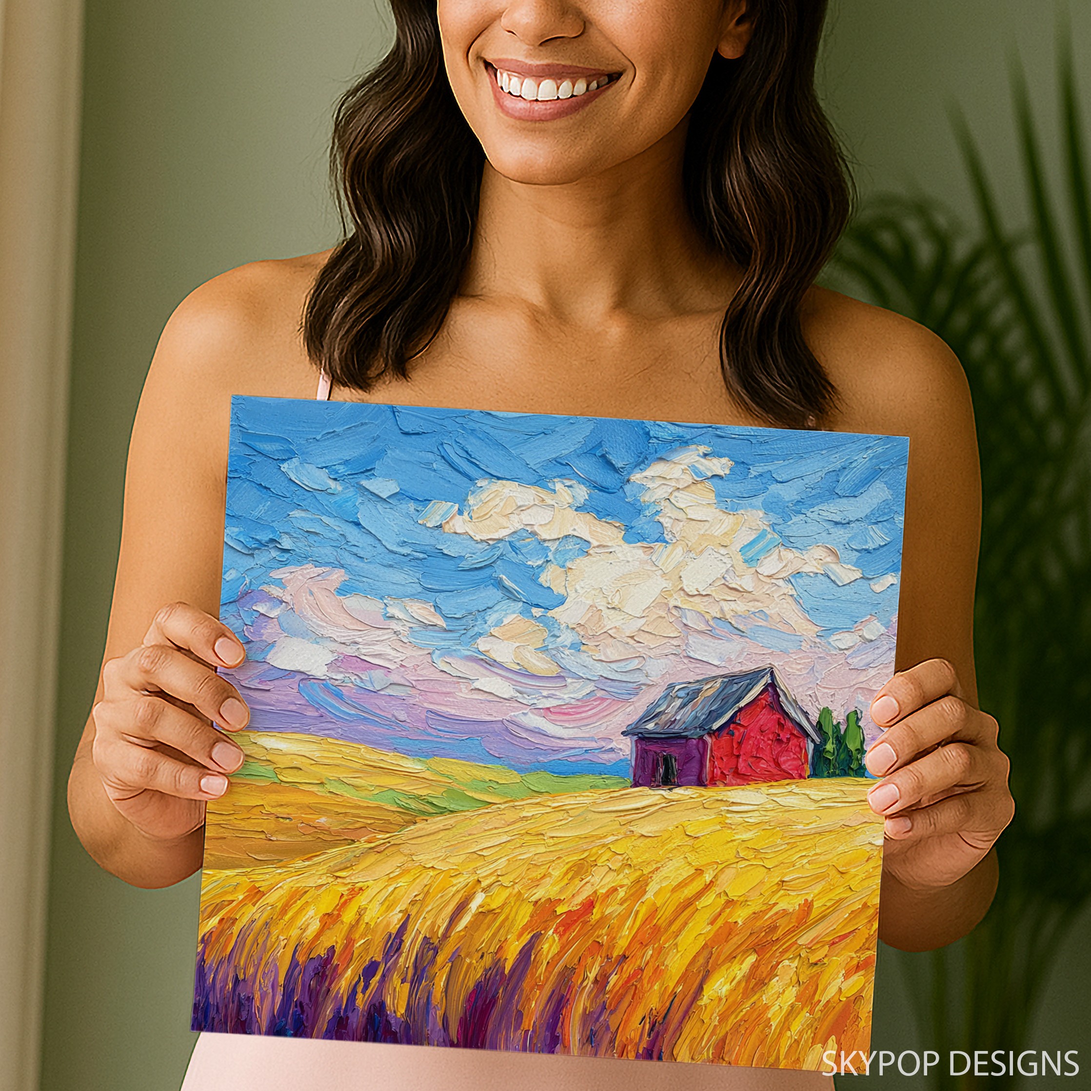 9.jpg Golden Wheat Field Barn Art