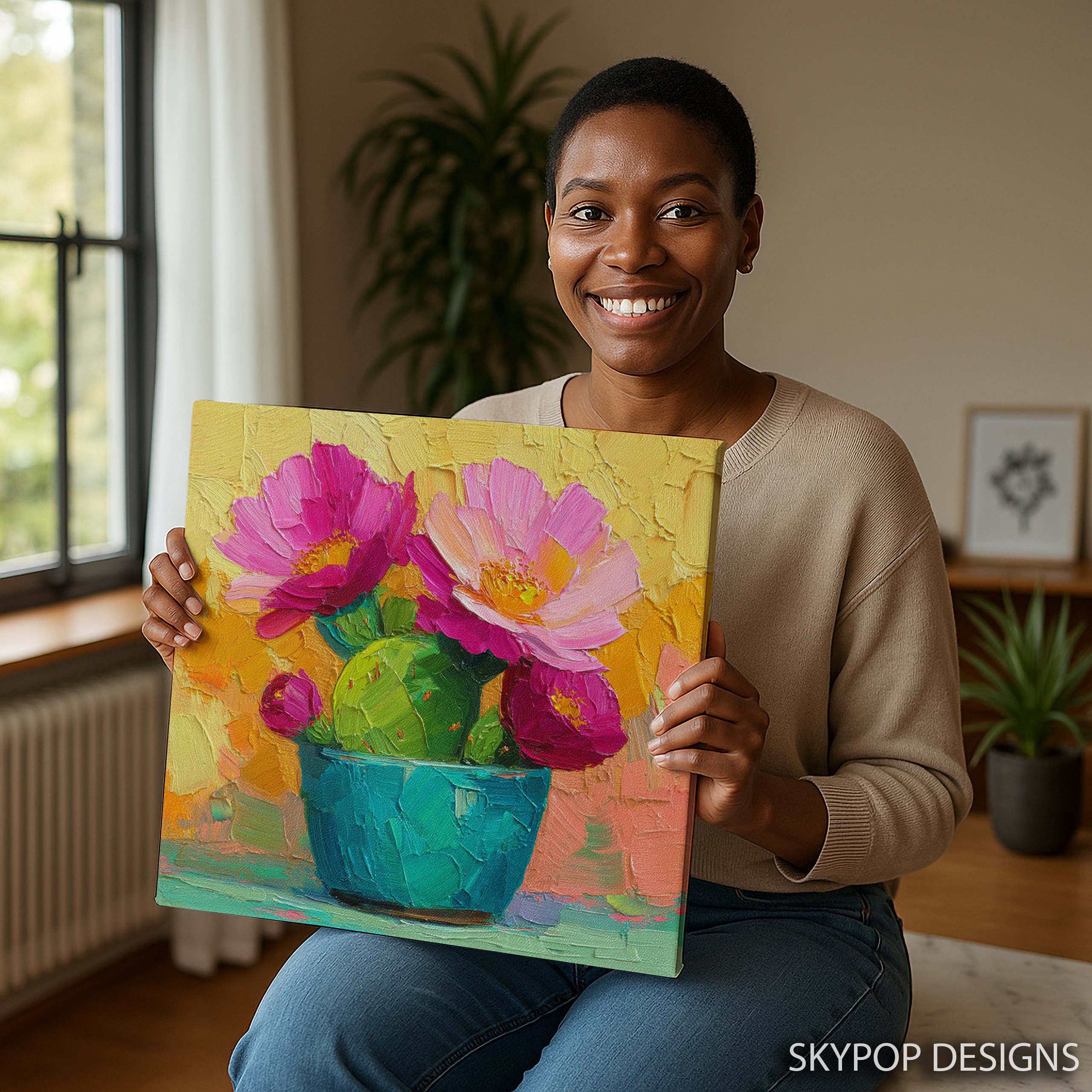 9.jpg Vibrant Floral Vase Art