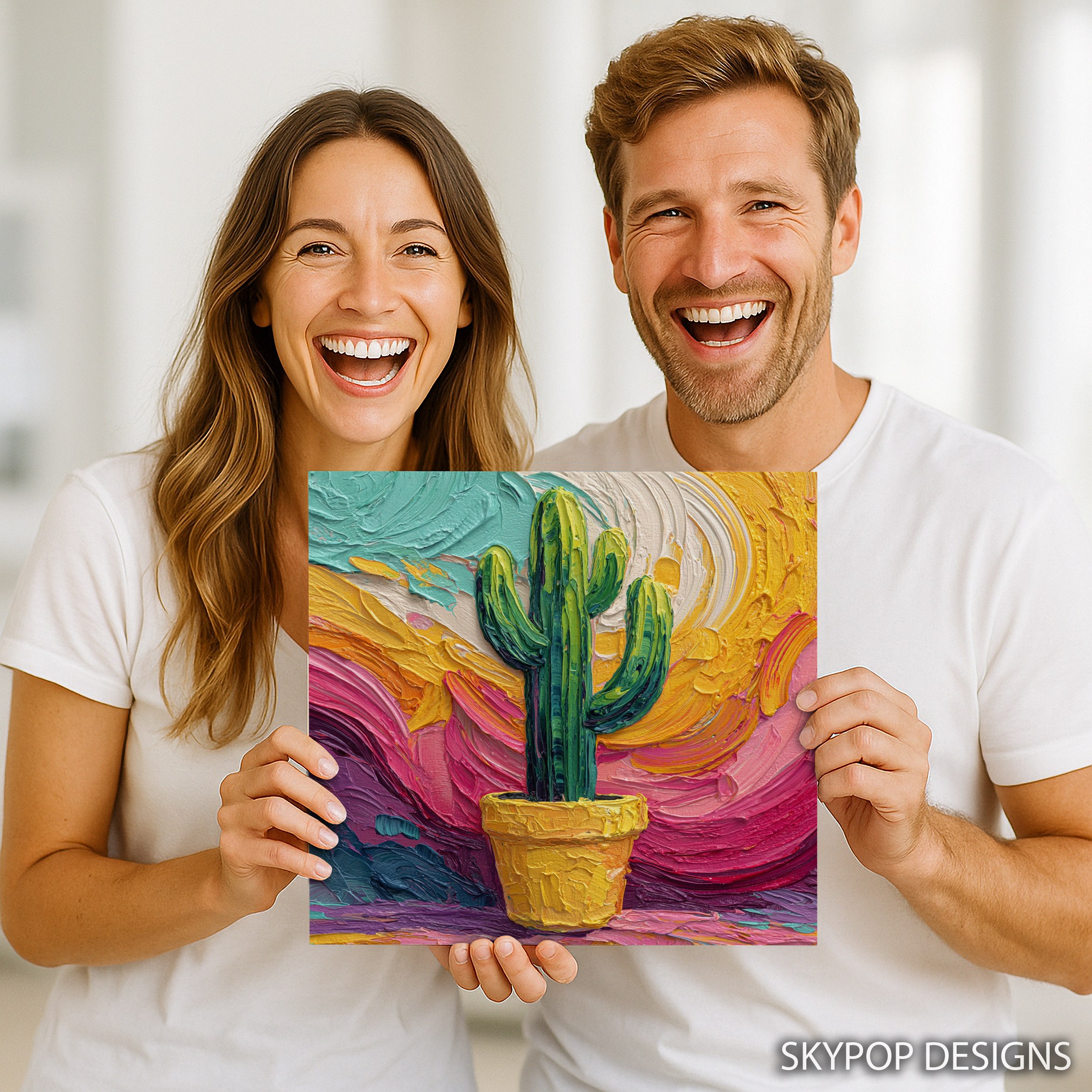 9.jpg Vibrant Cactus Art