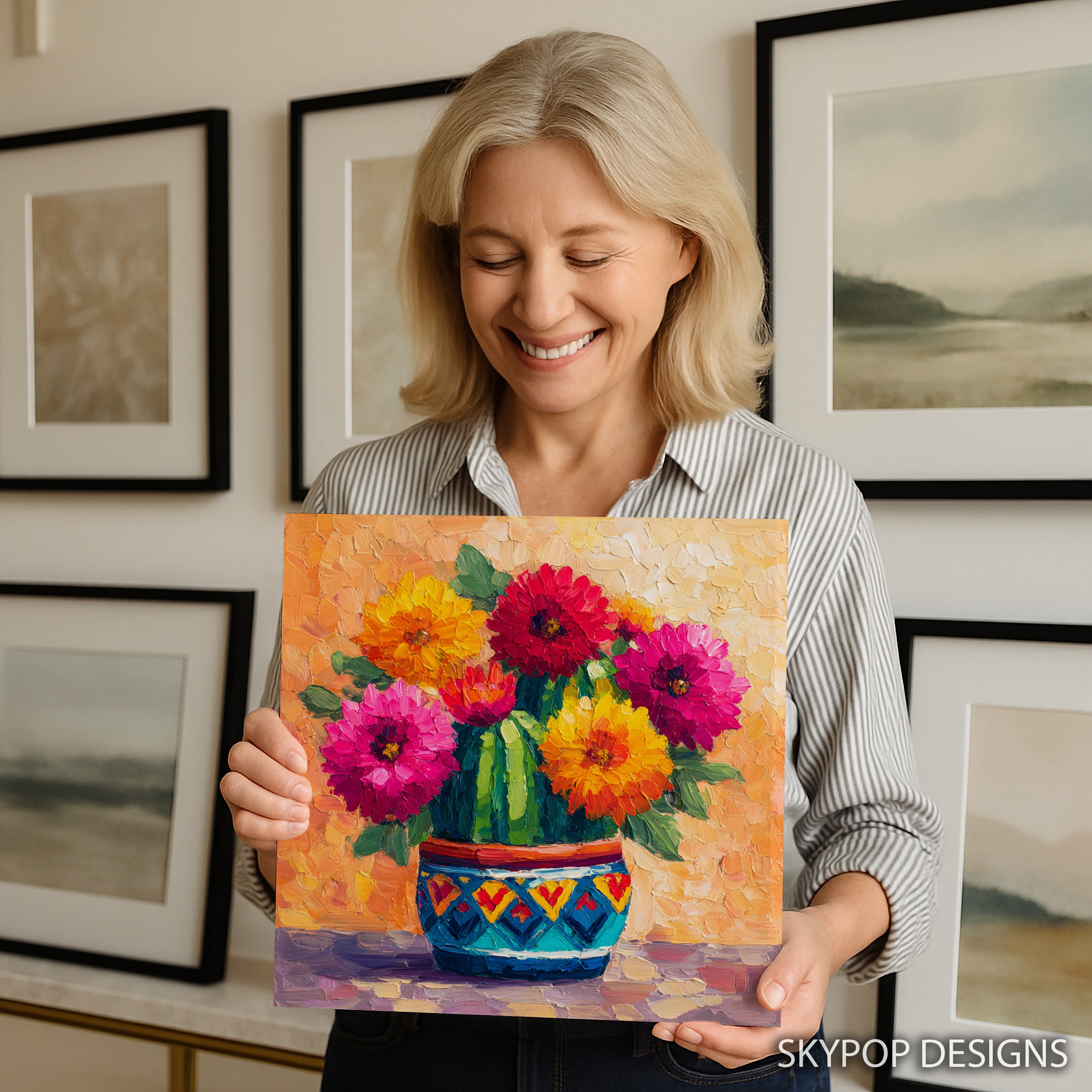 9.jpg Vibrant Floral Bouquet Art