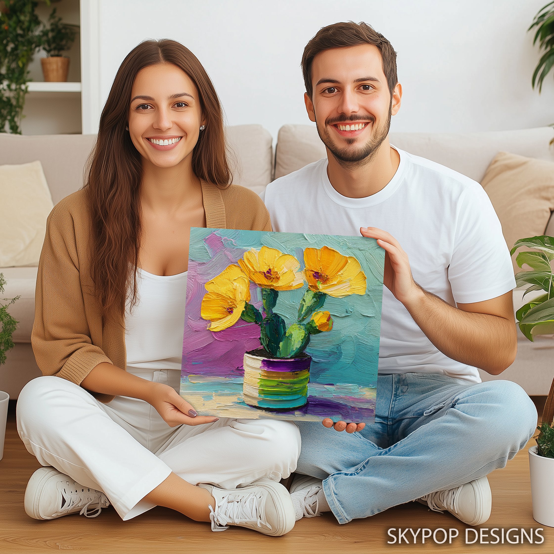 9.jpg Vibrant Cactus Bloom Art