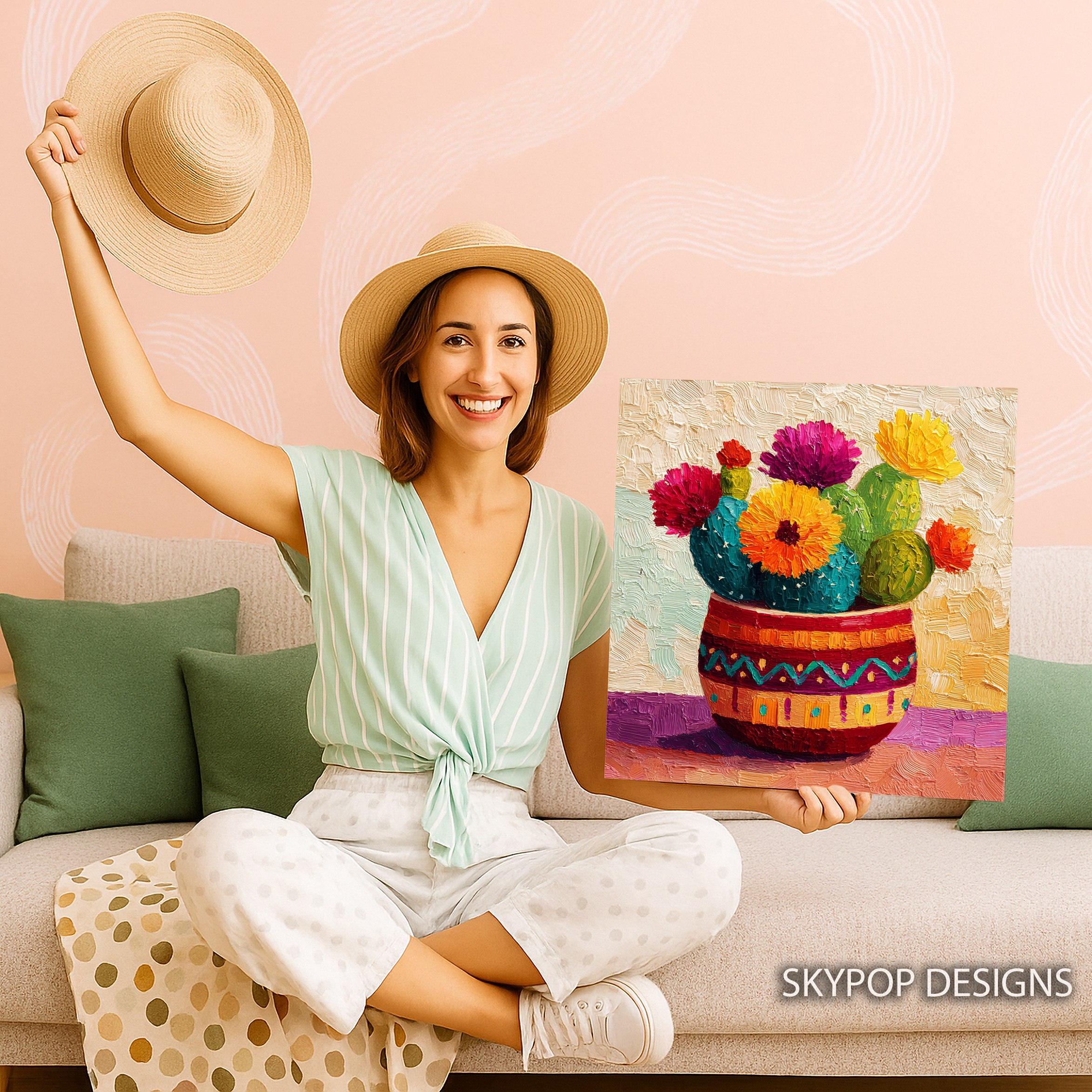 9.jpg Vibrant Cactus Bloom Art