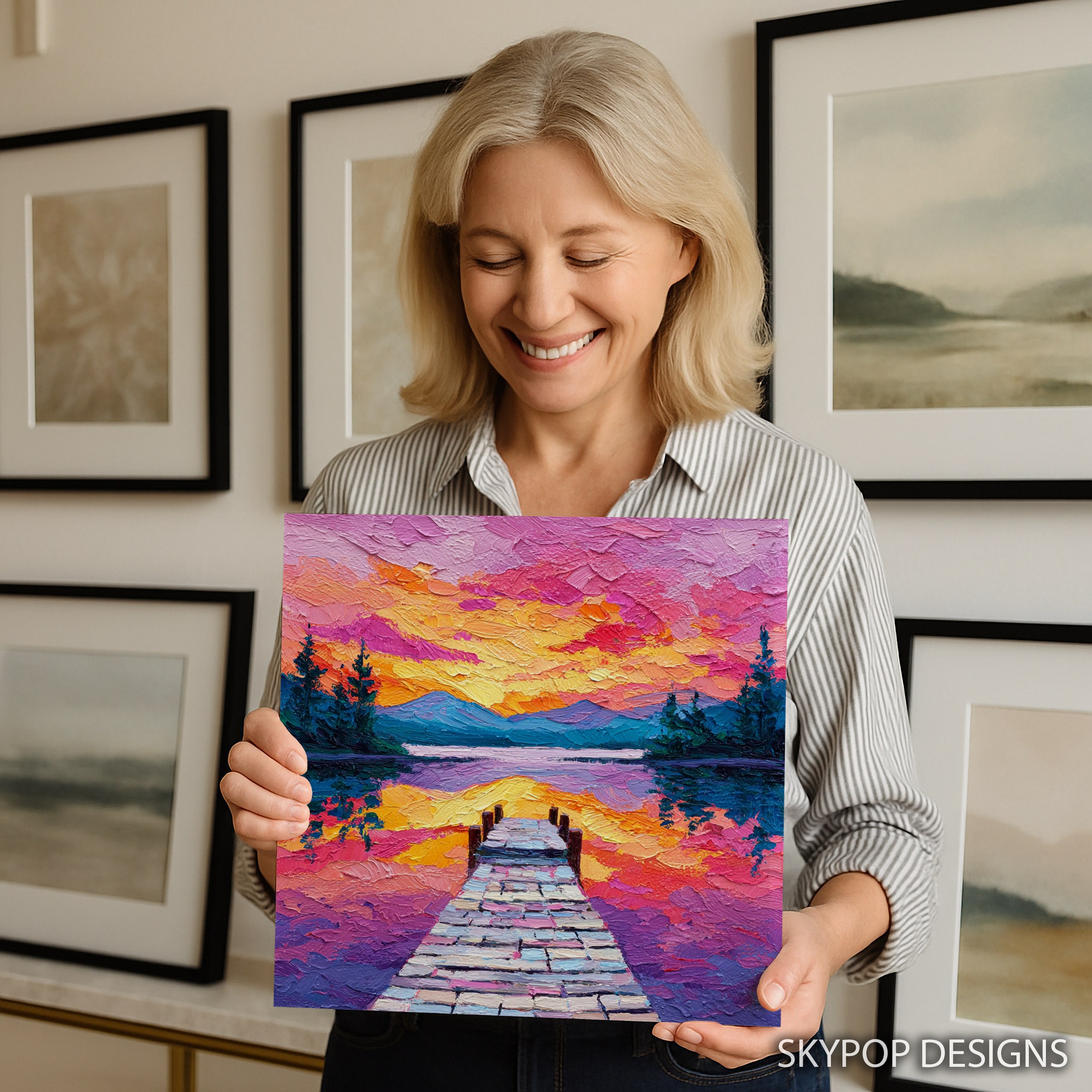 9.jpg Sunset Lake Art