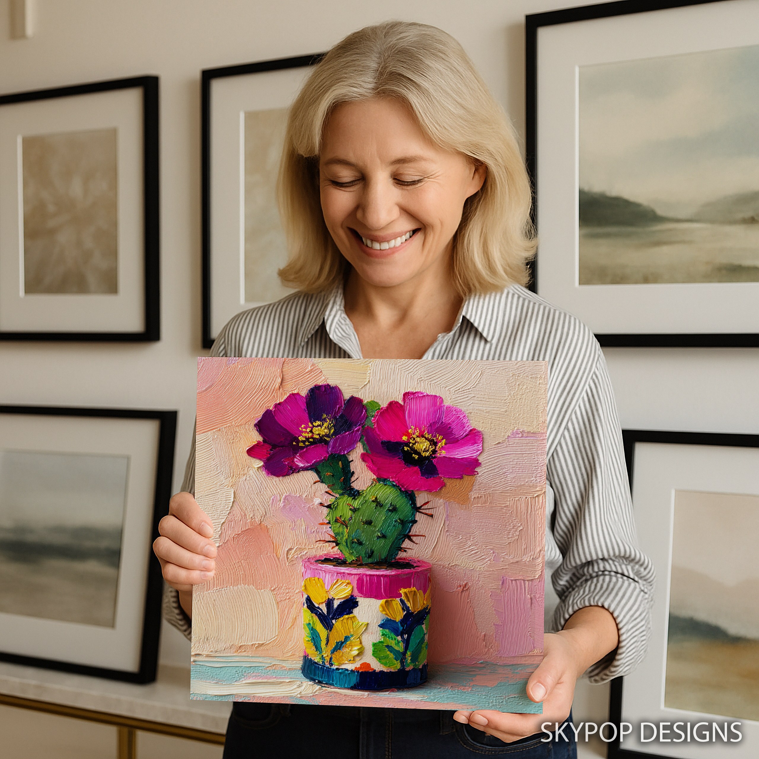 9.jpg Vibrant Cactus Bloom Art