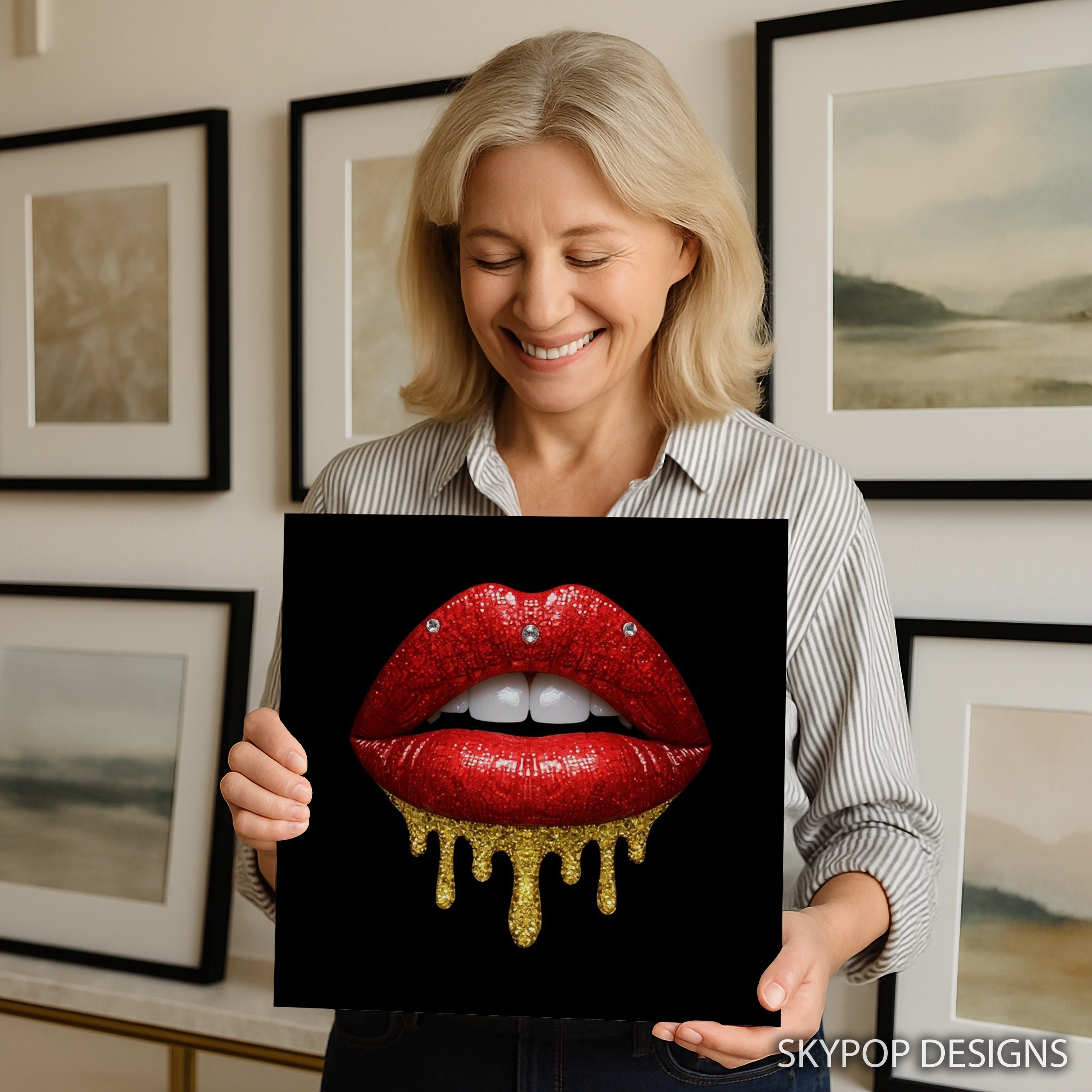 9.jpg Glittering Lips Art