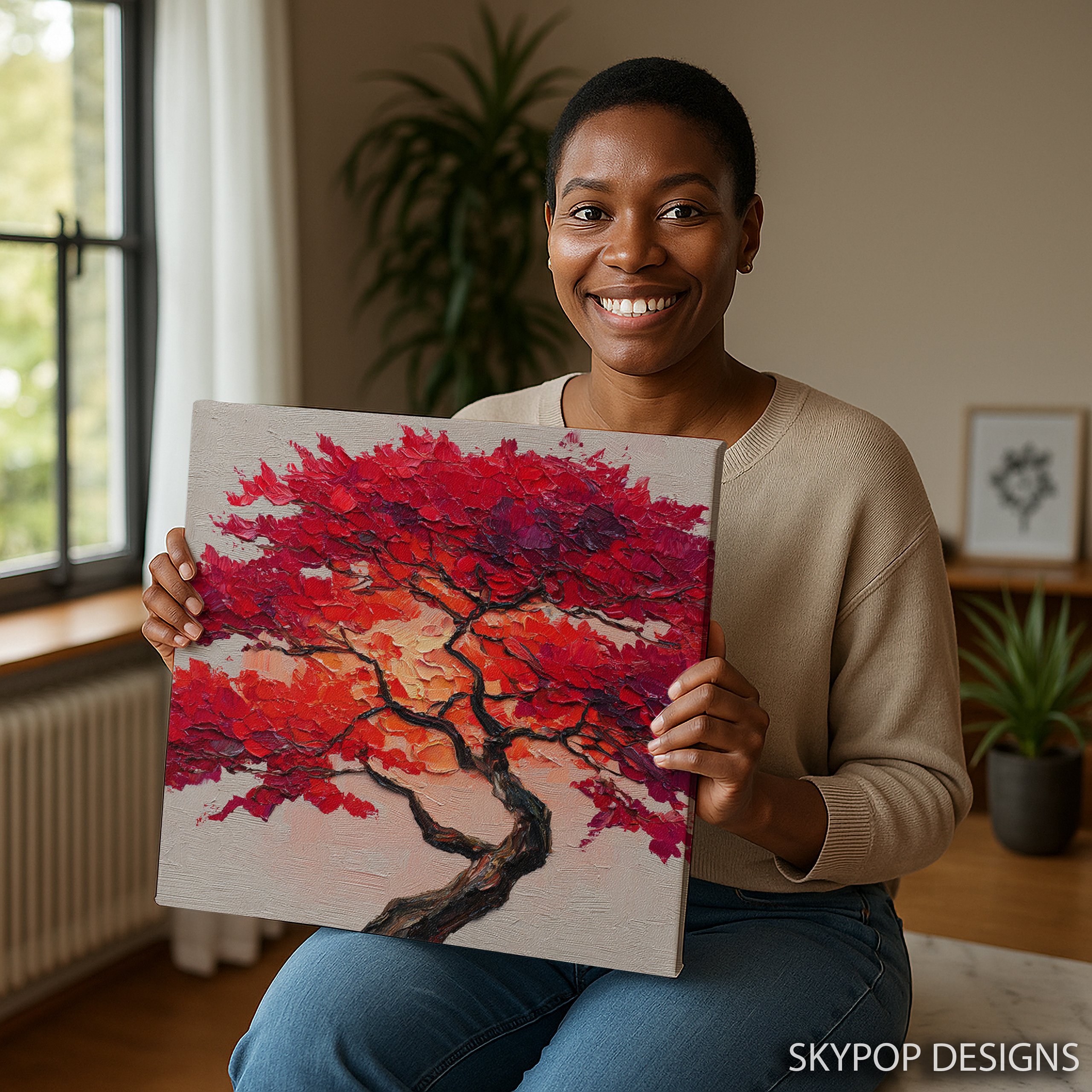 9.jpg Red Maple Tree Art