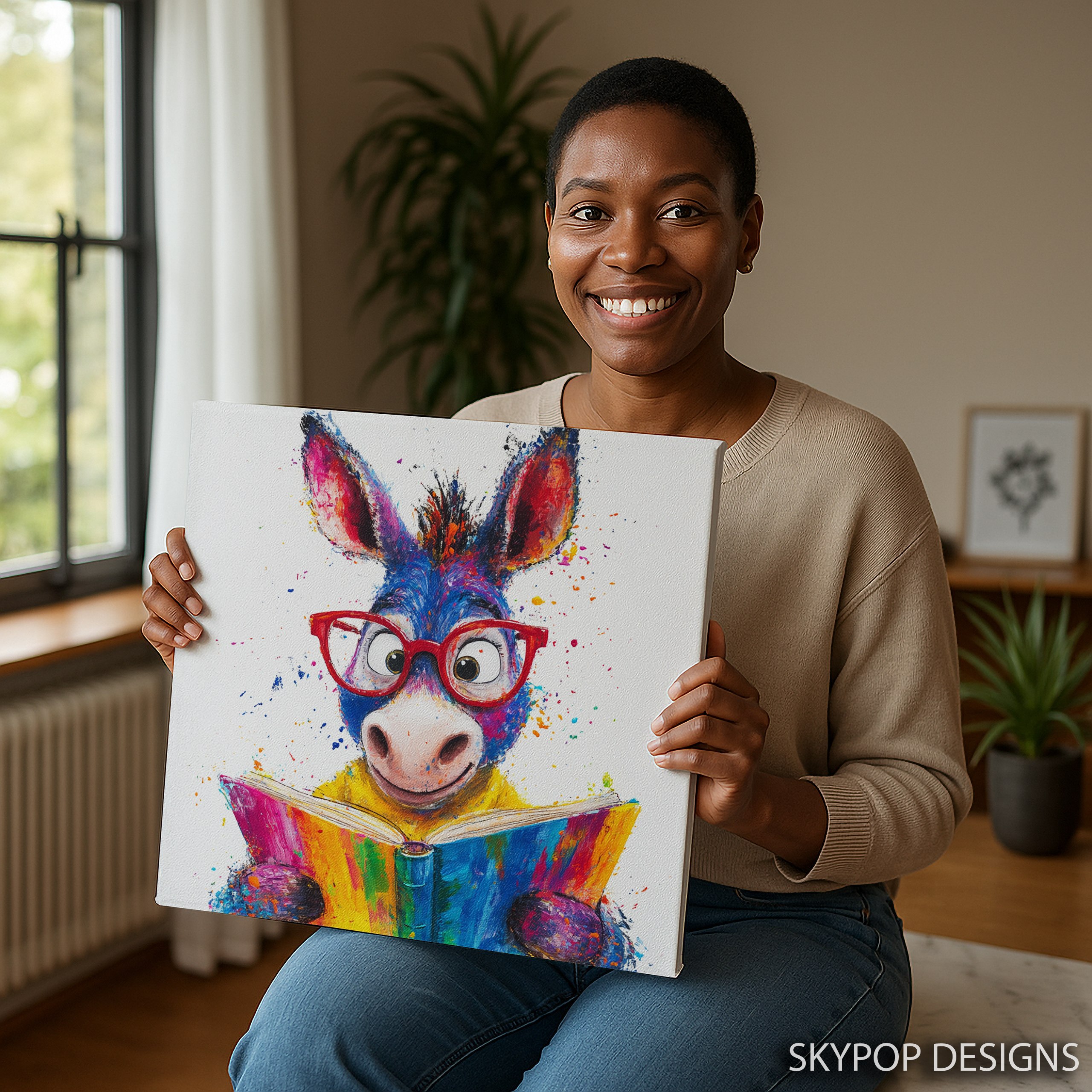 9.jpg Colorful Donkey Art