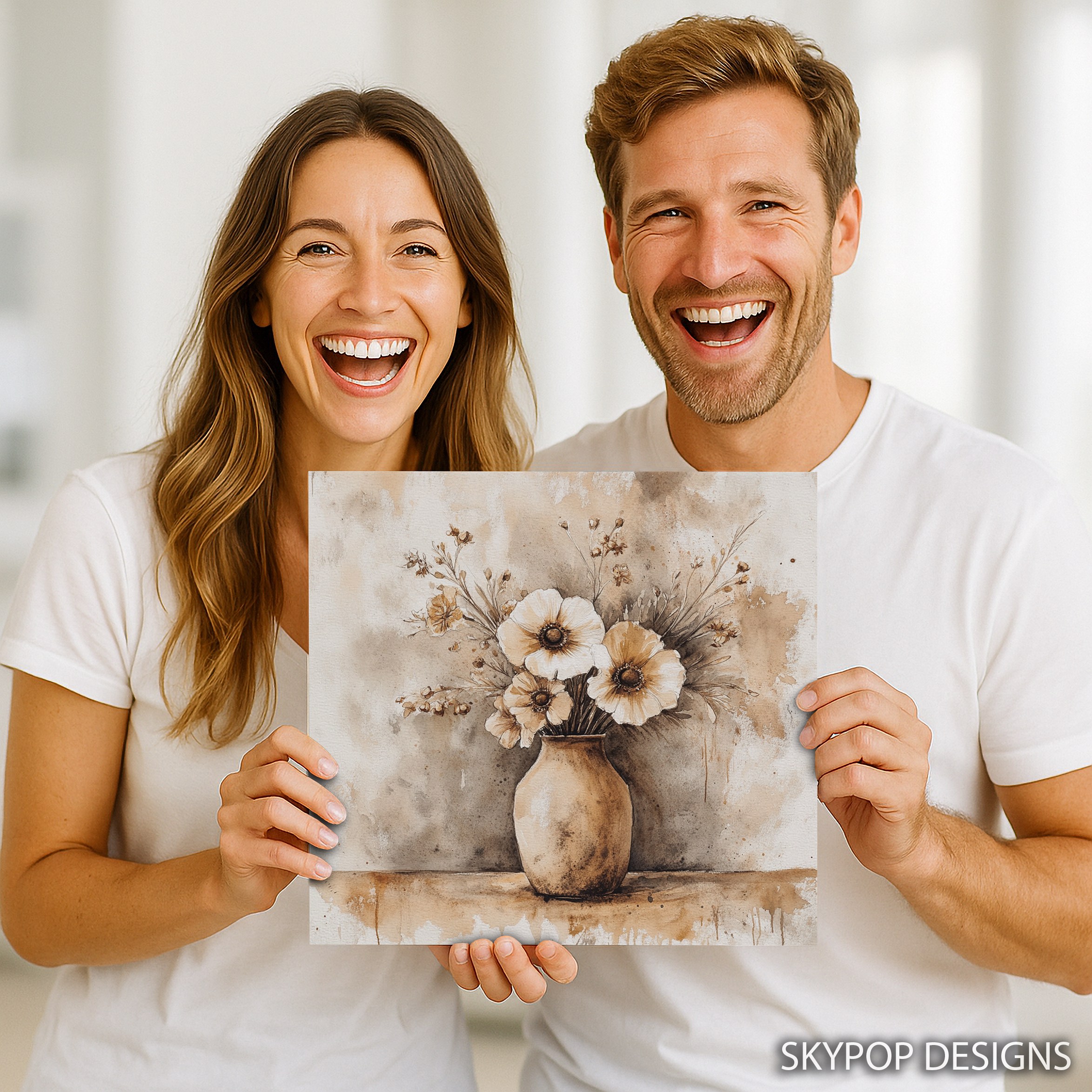 9.jpg Rustic Poppy Vase Art