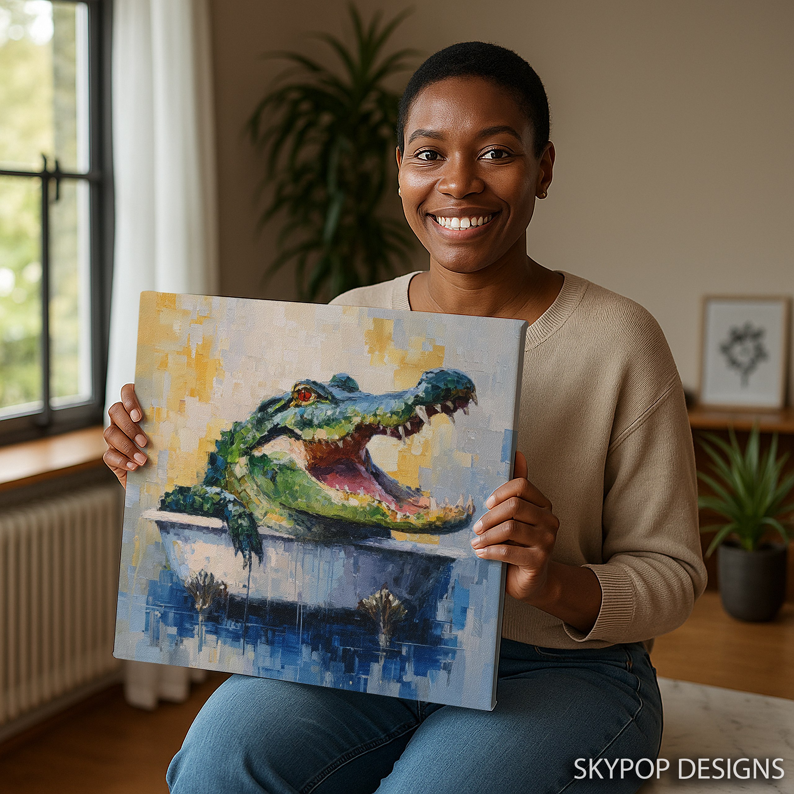 9.jpg Crocodile Art