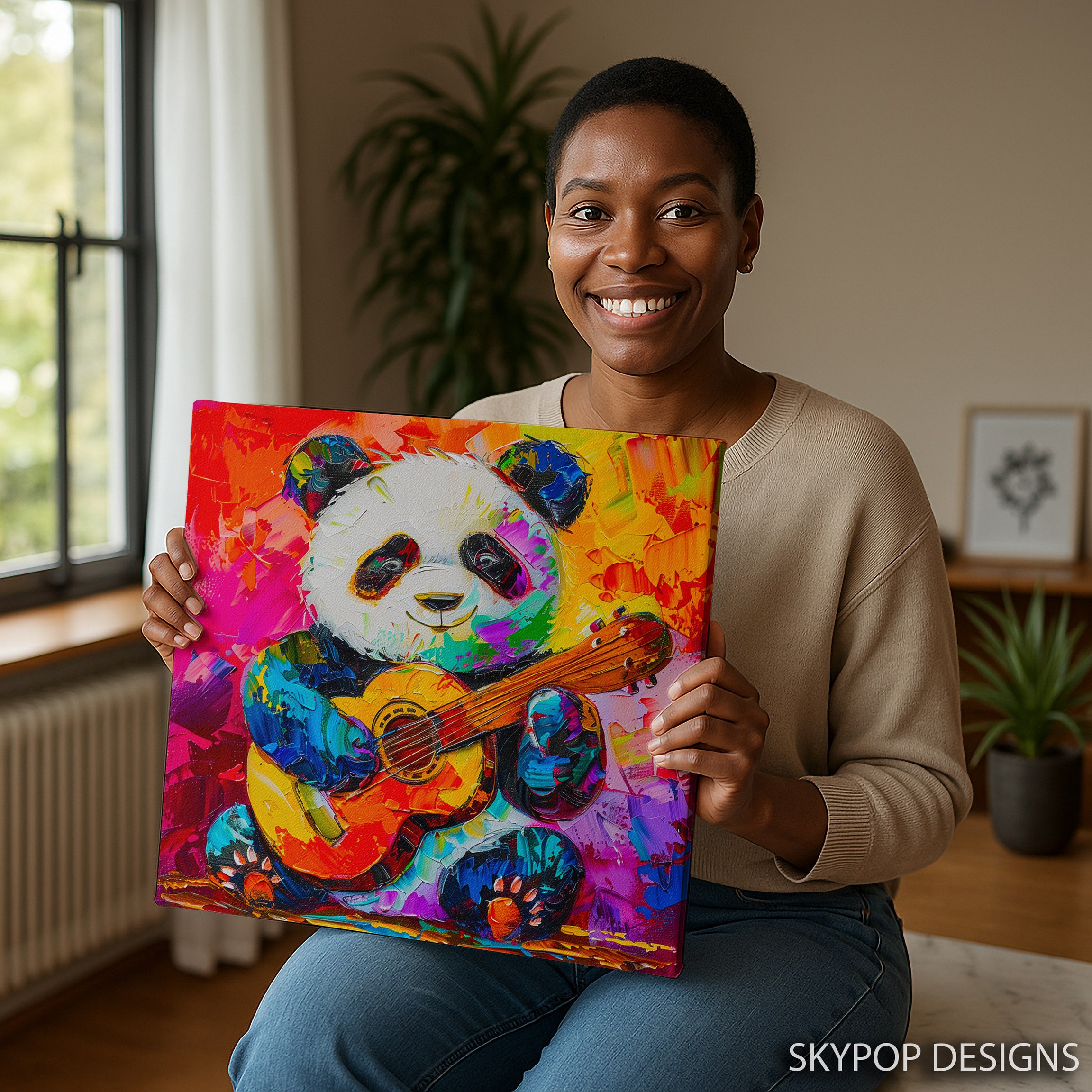 9.jpg Panda Guitar Art