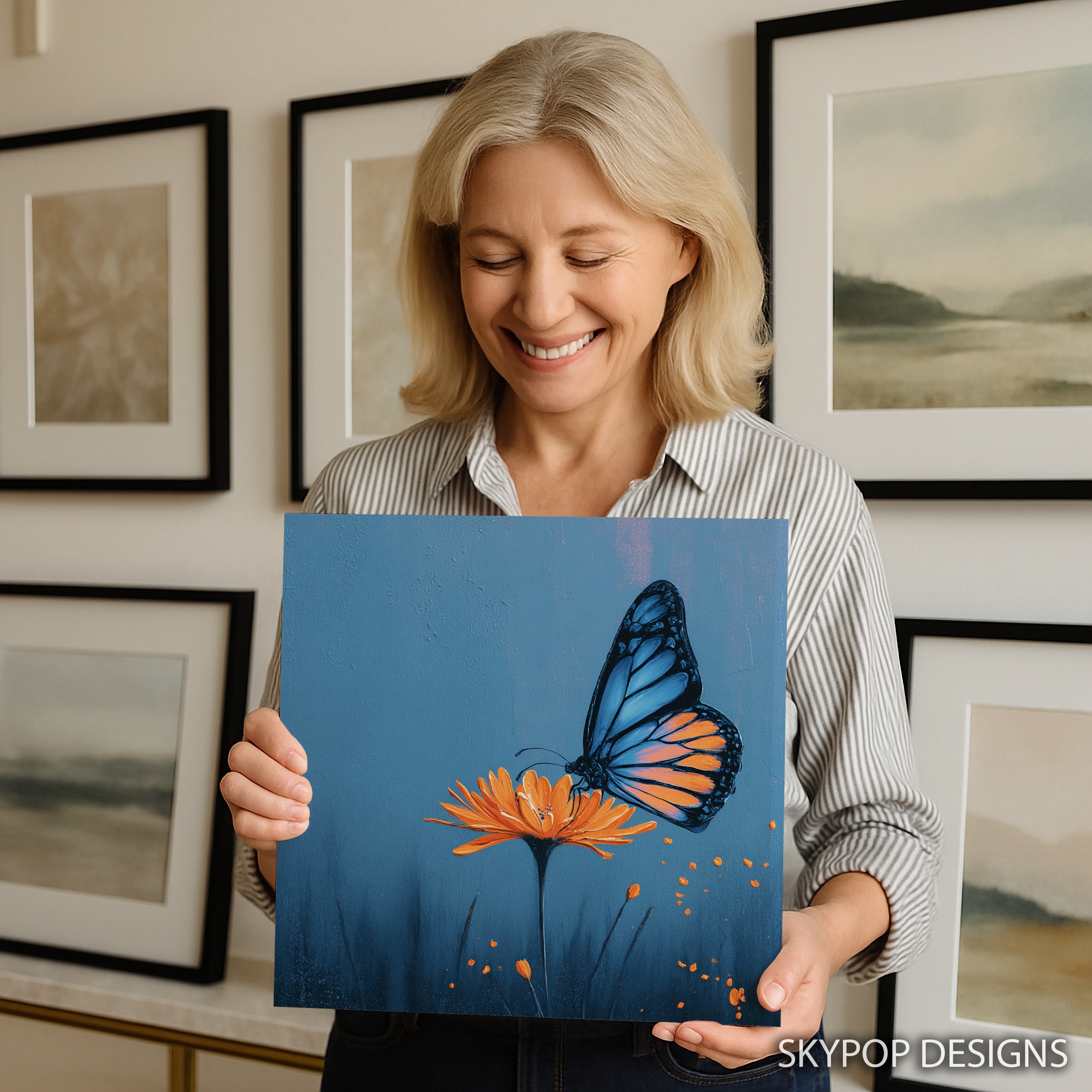 9.jpg Butterfly Flower Art