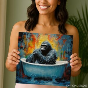 Gorilla Art Canvas or Poster
