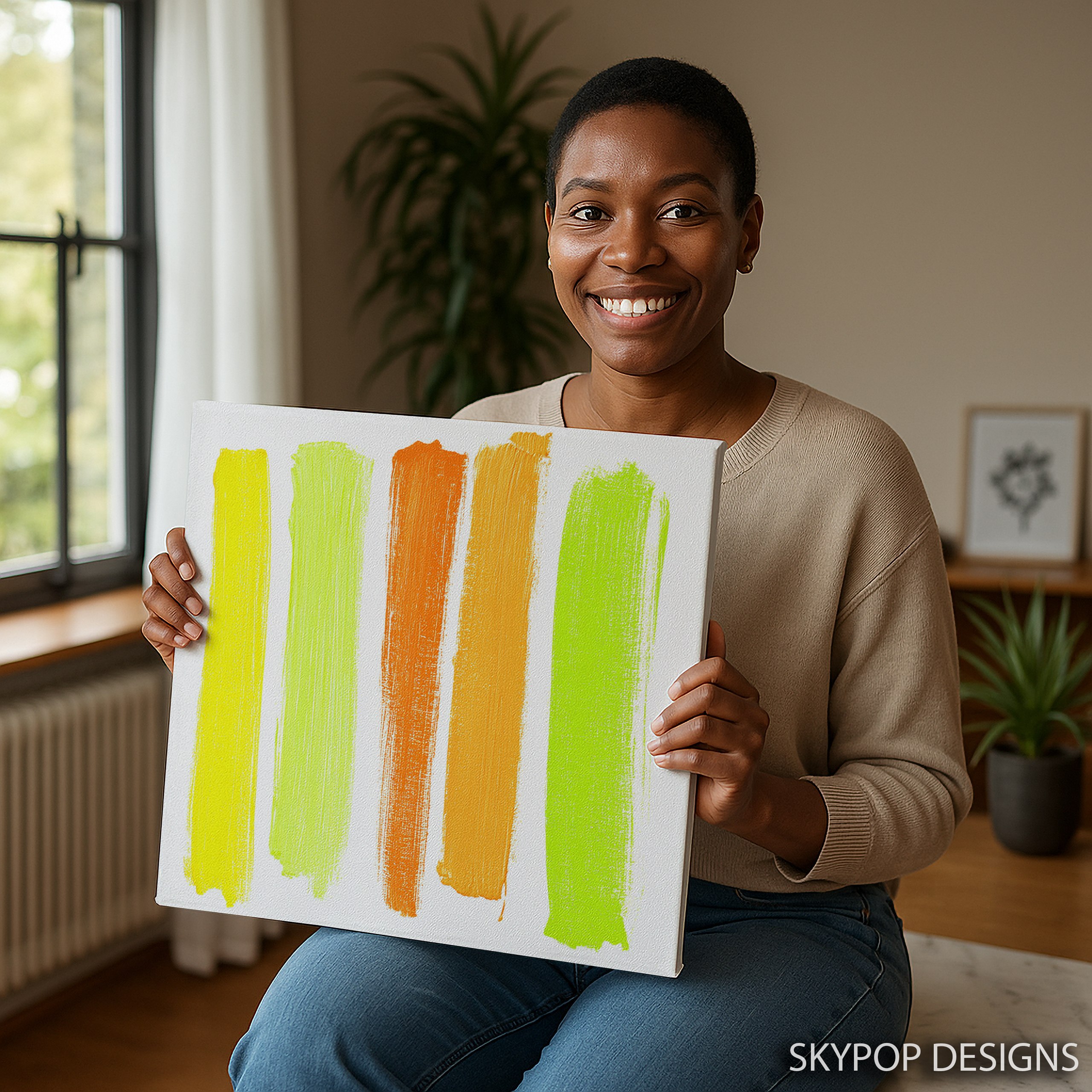 9.jpg Citrus Stripes Art