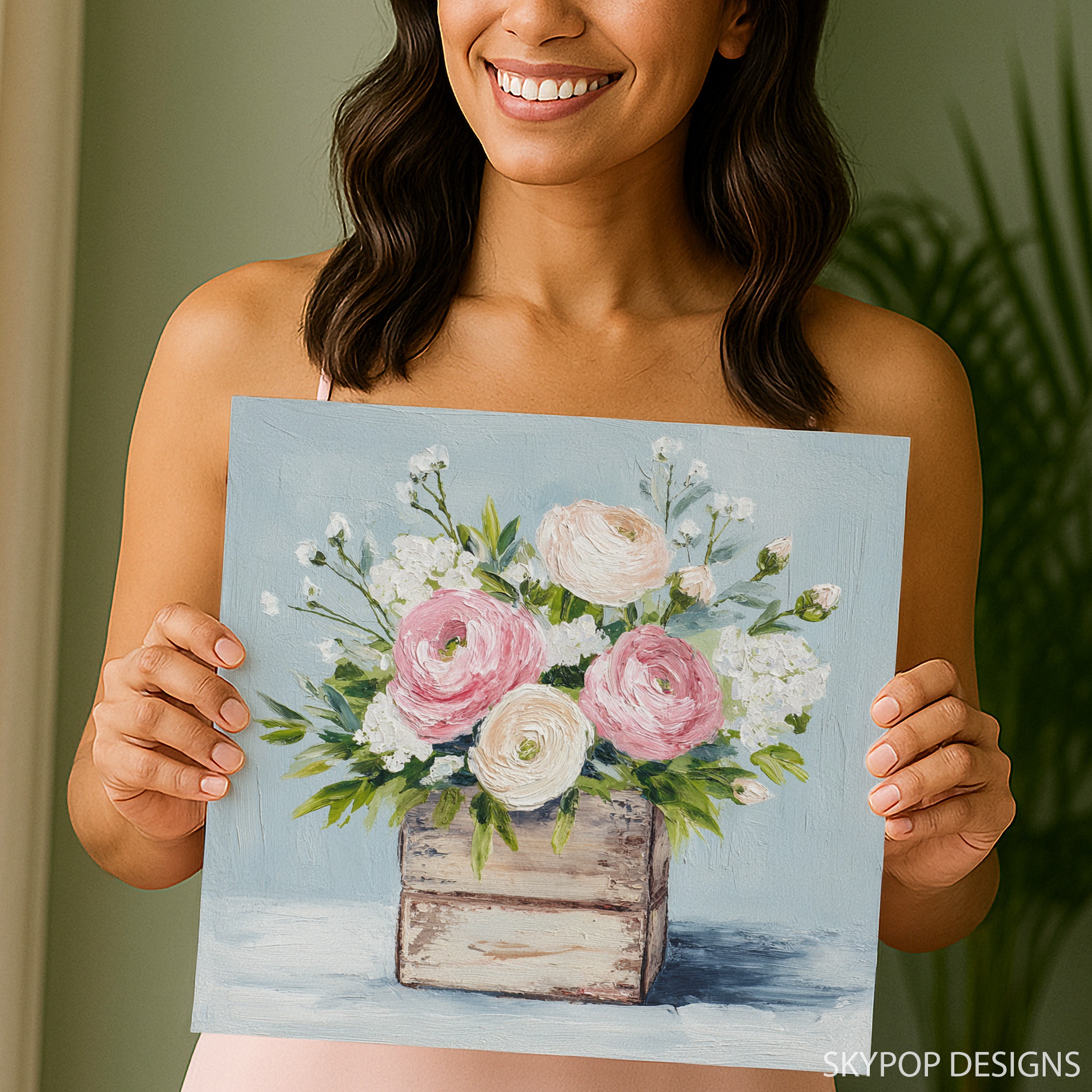 9.jpg Rustic Ranunculus Bouquet Art
