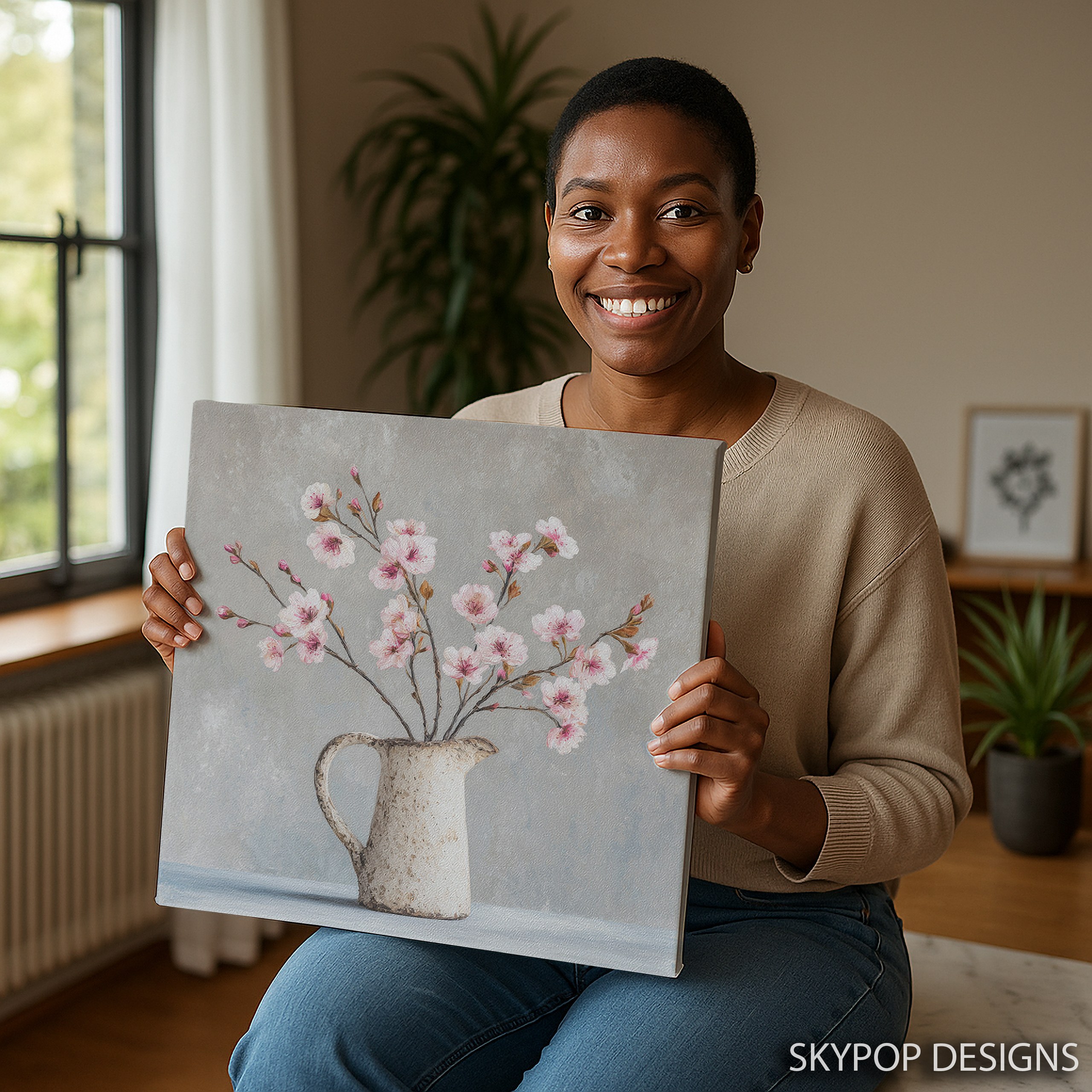 9.jpg Cherry Blossom Pitcher Art