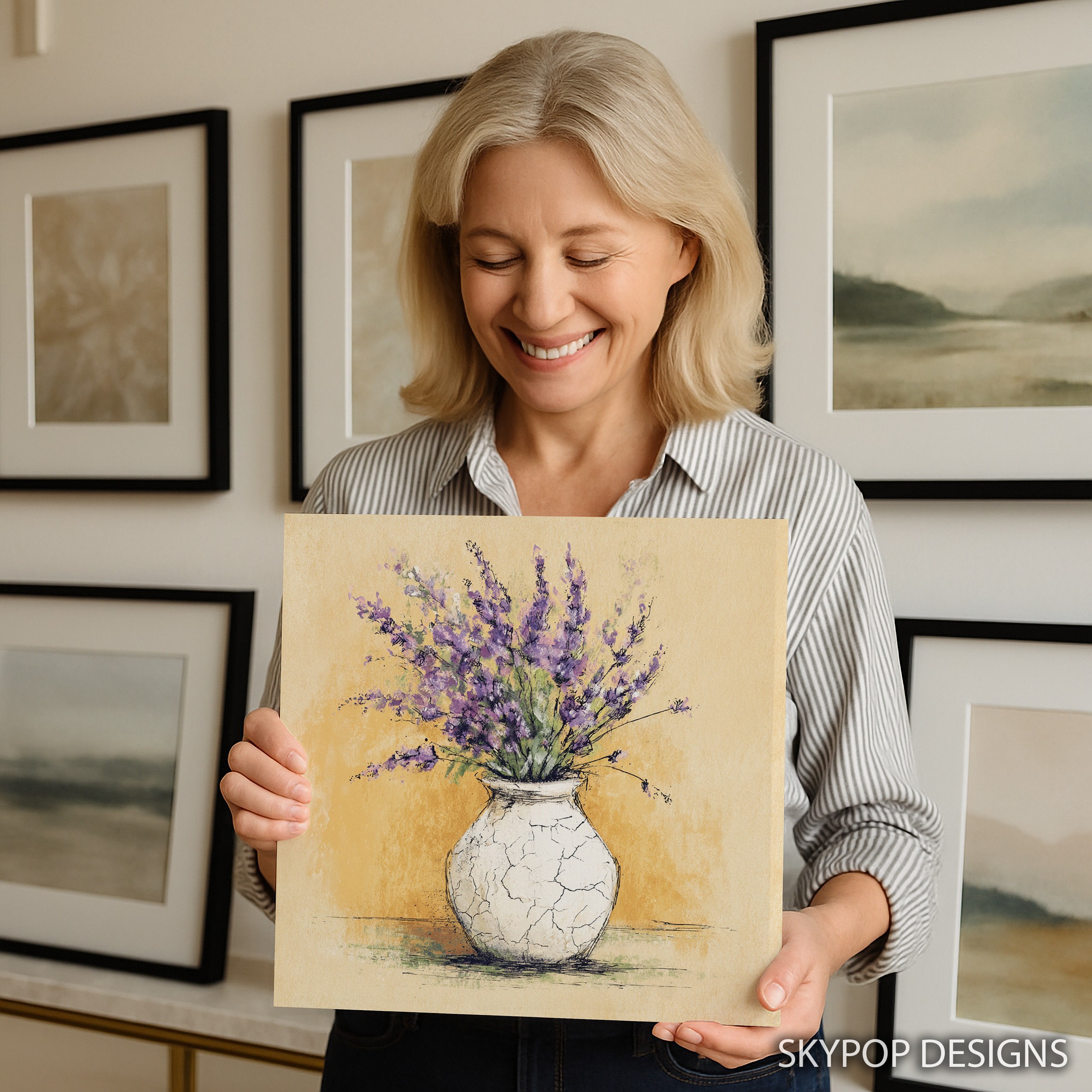 9.jpg Lavender Vase Art