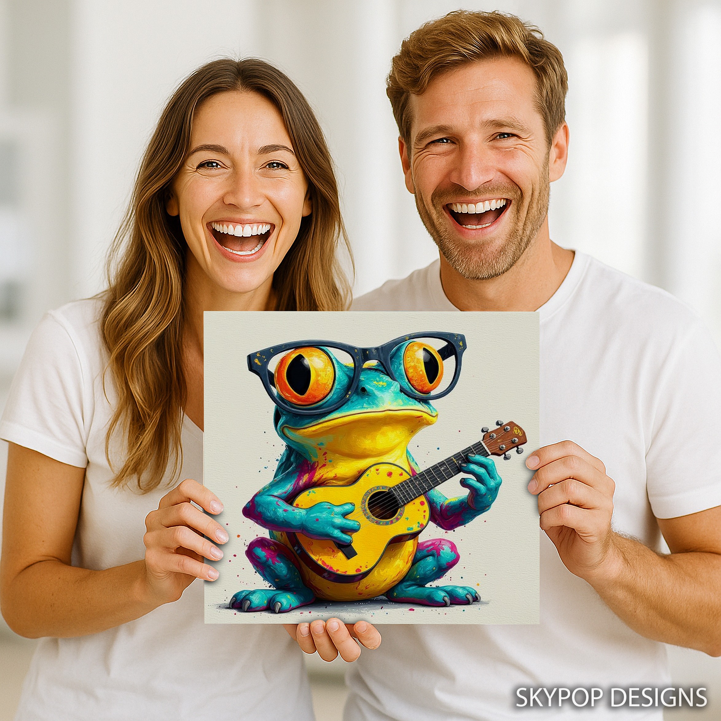 9.jpg Frog Playing Guitar Art