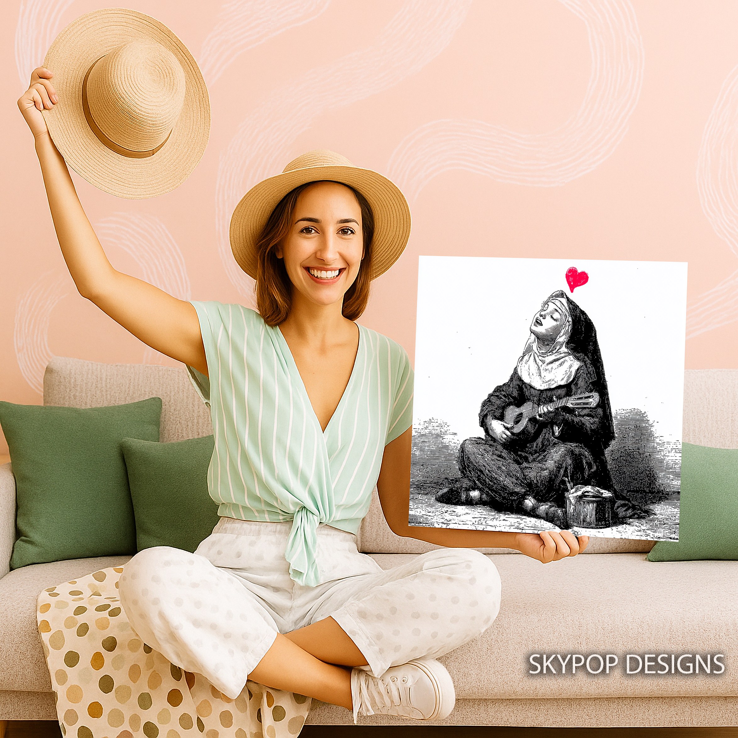 9.jpg Nun with Guitar Art