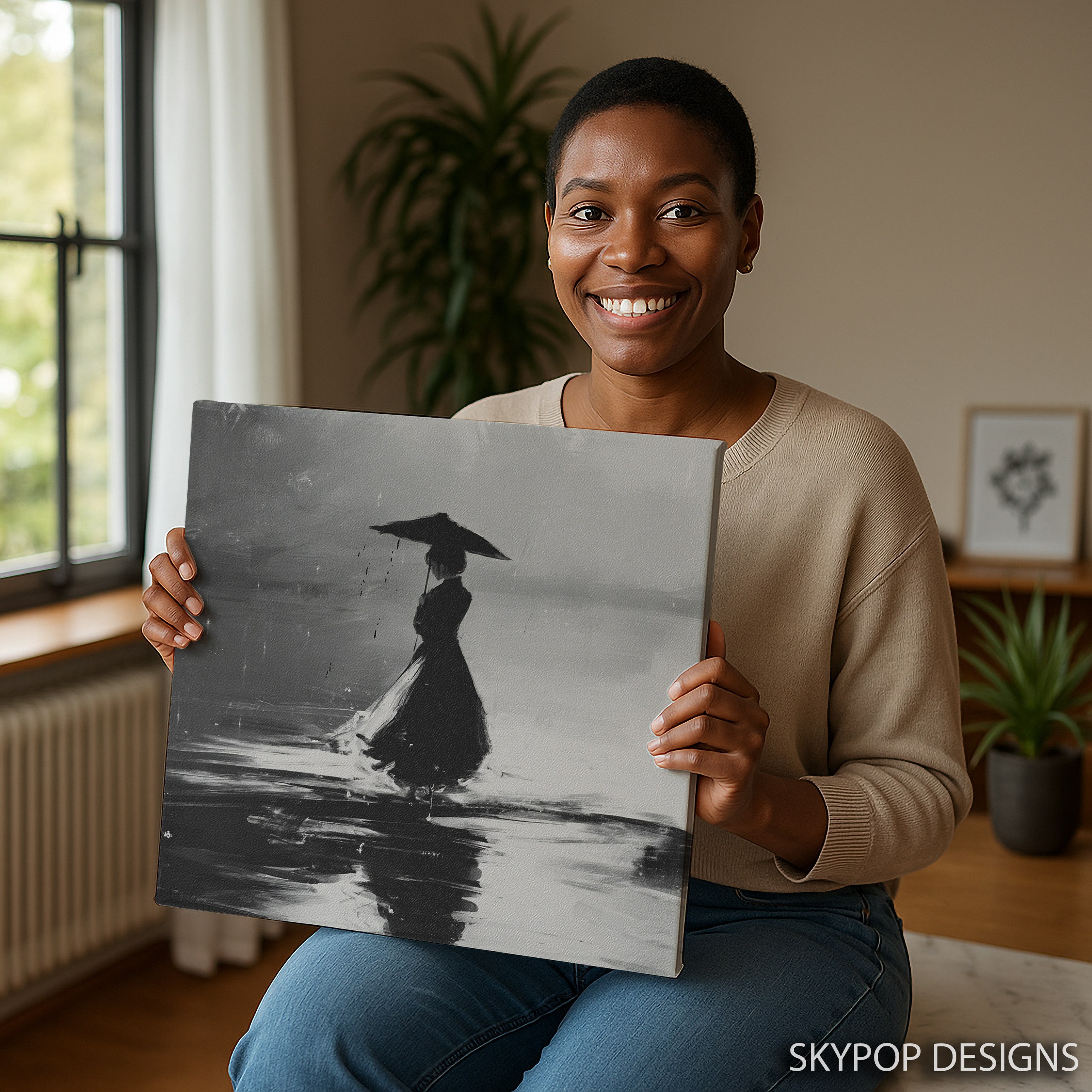 9.jpg Rainy Day Silhouette Art