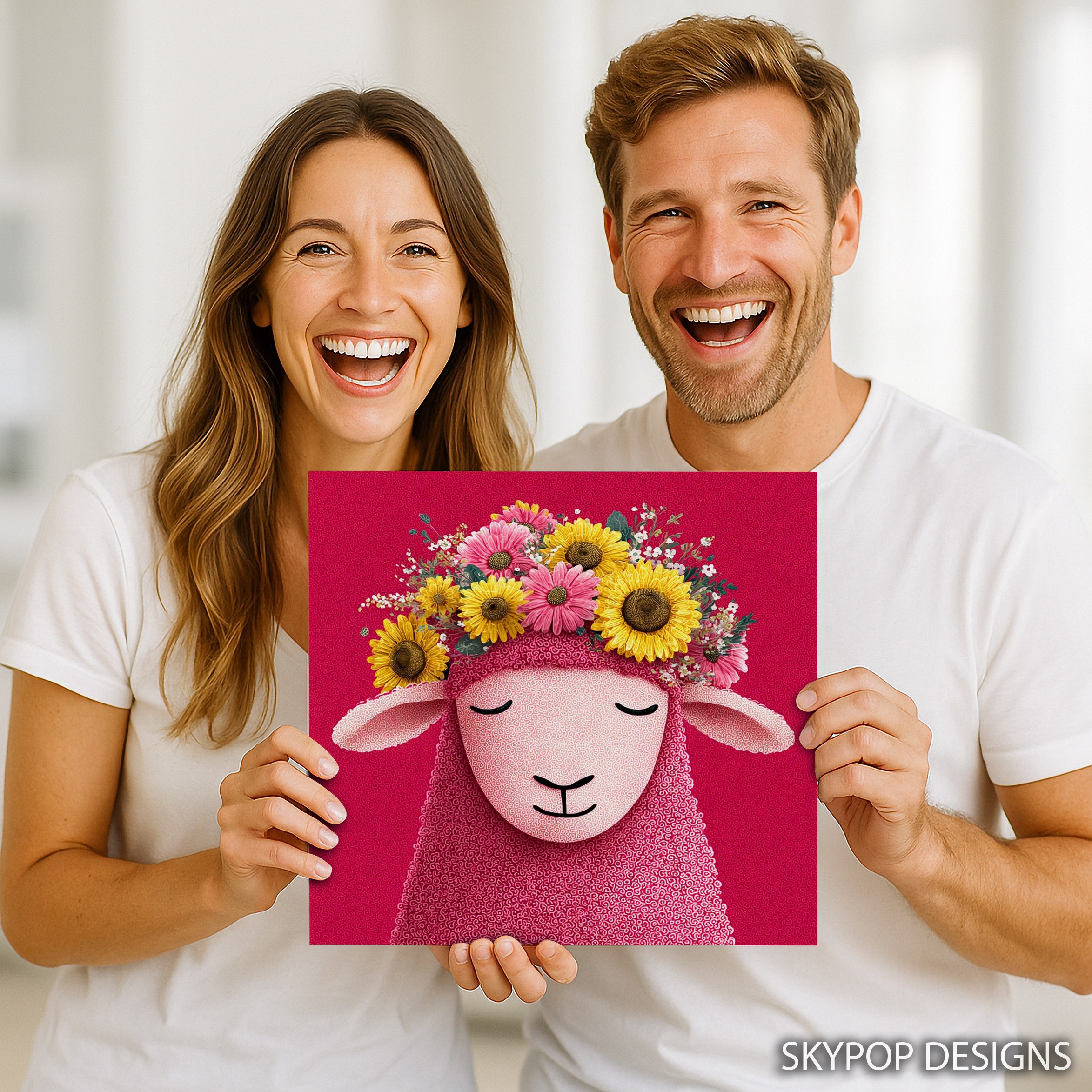 9.jpg Sheep Floral Art