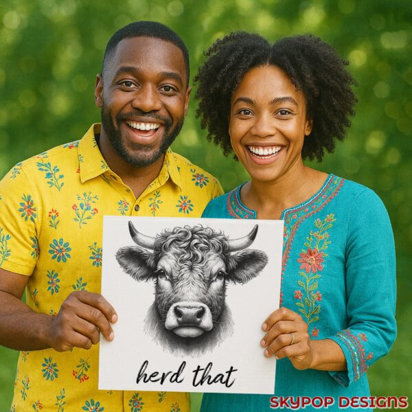 Highland Cow Art