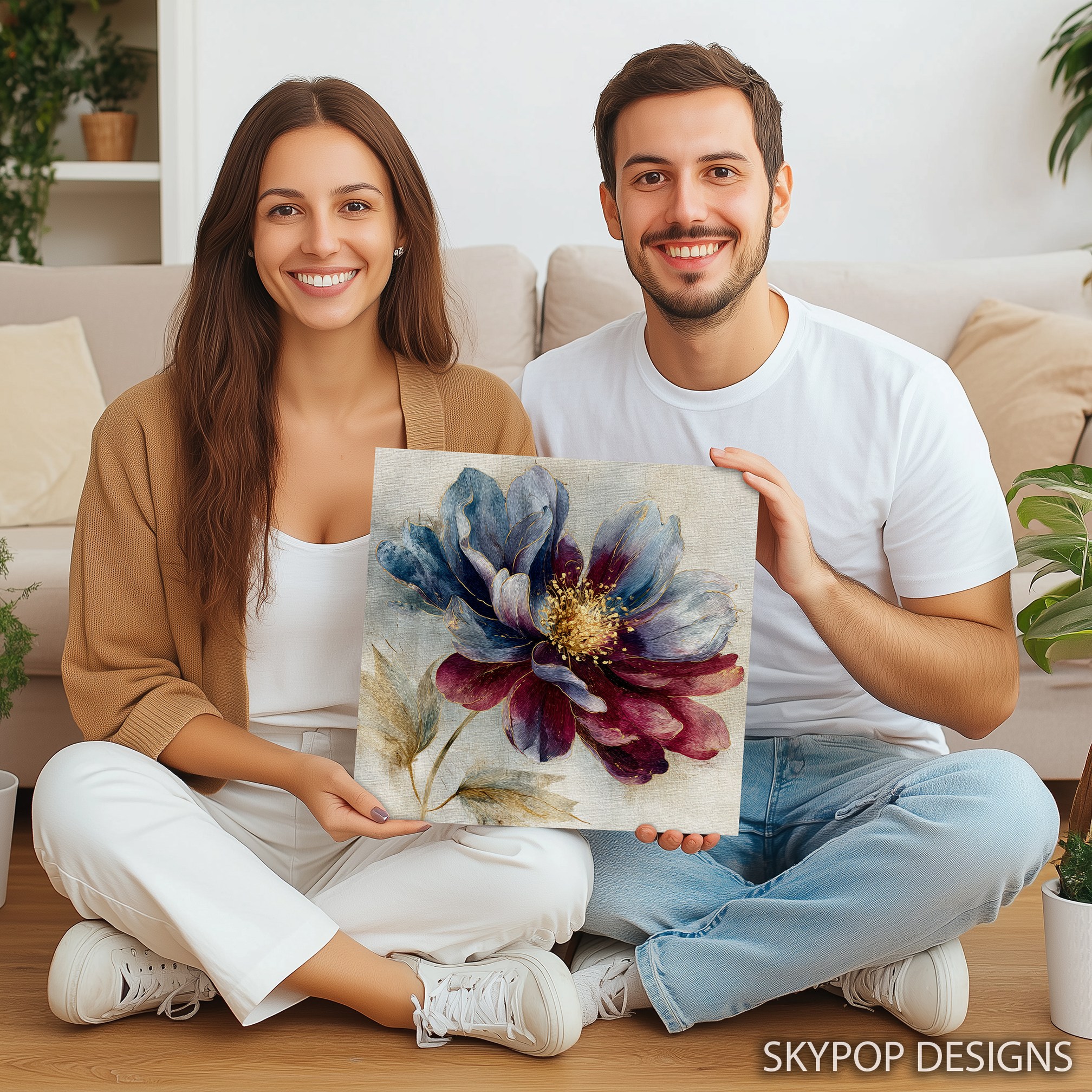 9.jpg Elegant Blue Peony Art