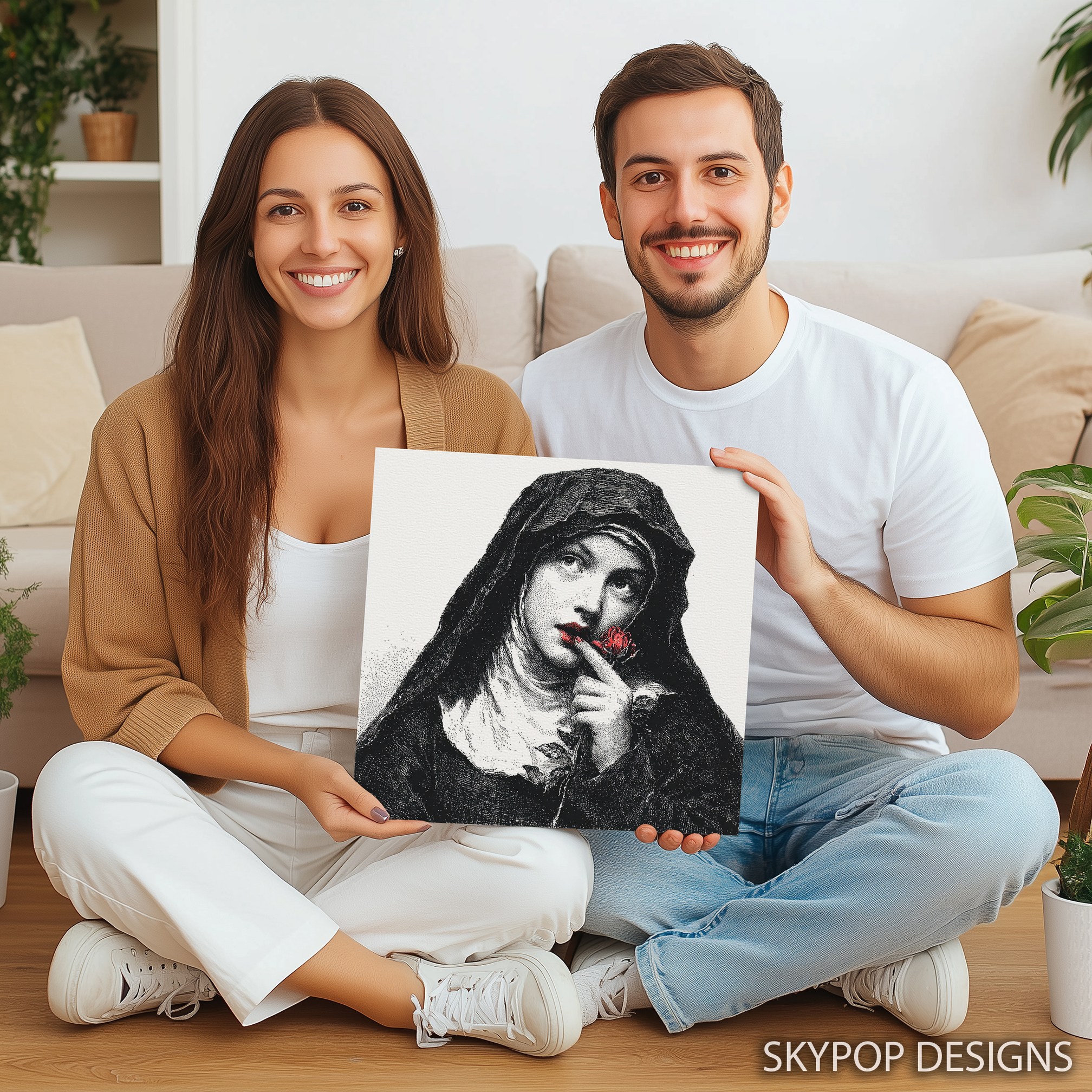 9.jpg Red Rose Portrait Art