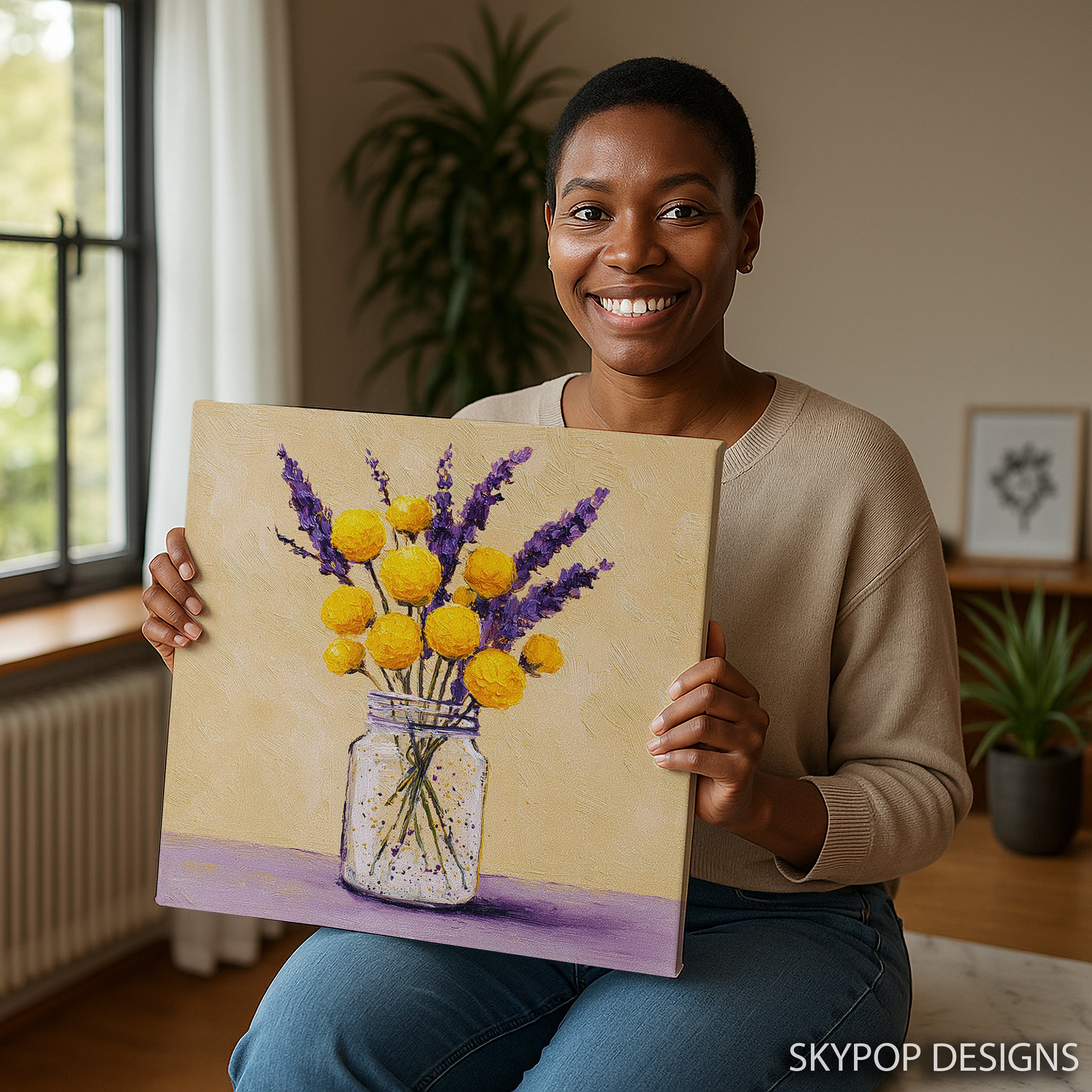 9.jpg Sunny Lavender Bouquet Art