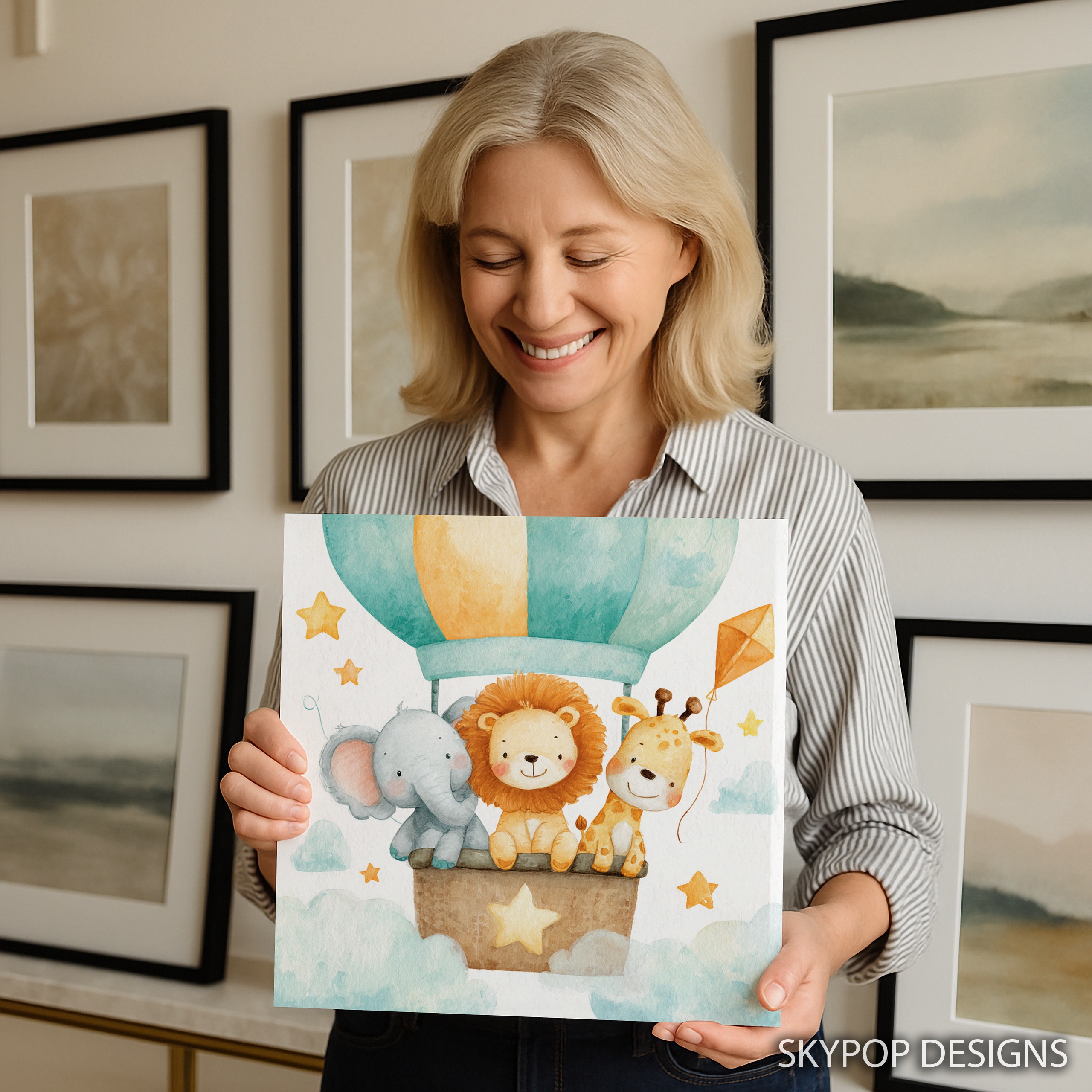 9.jpg Elephant Lion Giraffe Art