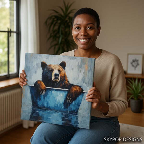 Bear Bath Time Art