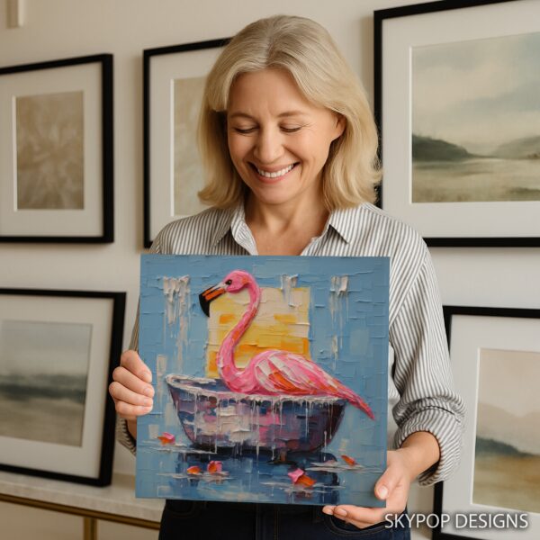 Flamingo Spa Day Art