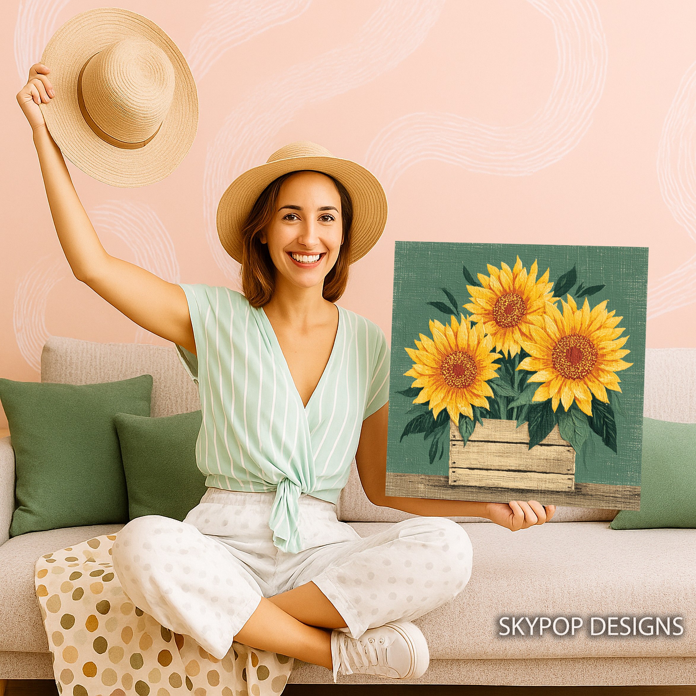 9.jpg Sunflower Crate Art