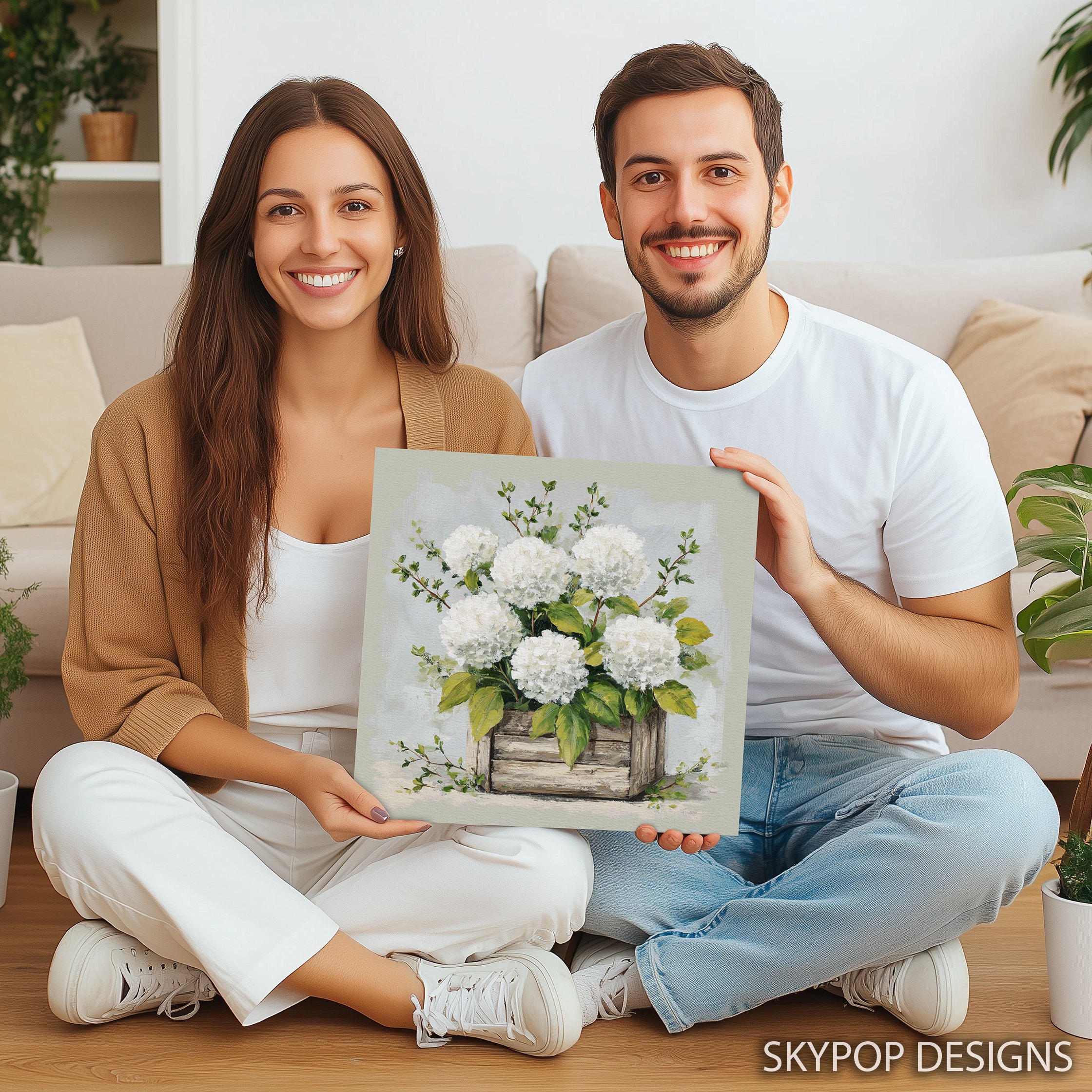 9.jpg White Hydrangea Art