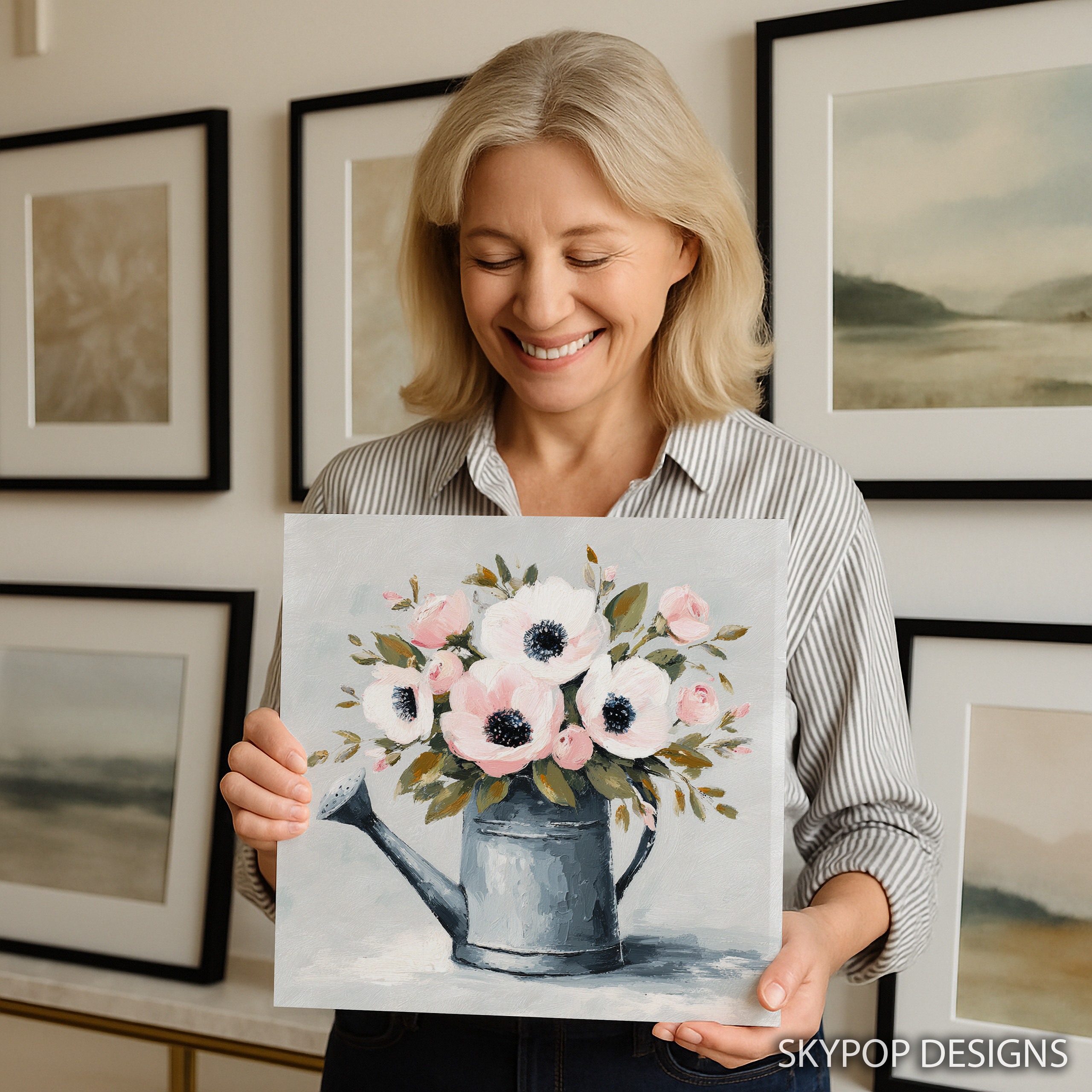 9.jpg Watering Can Floral Art