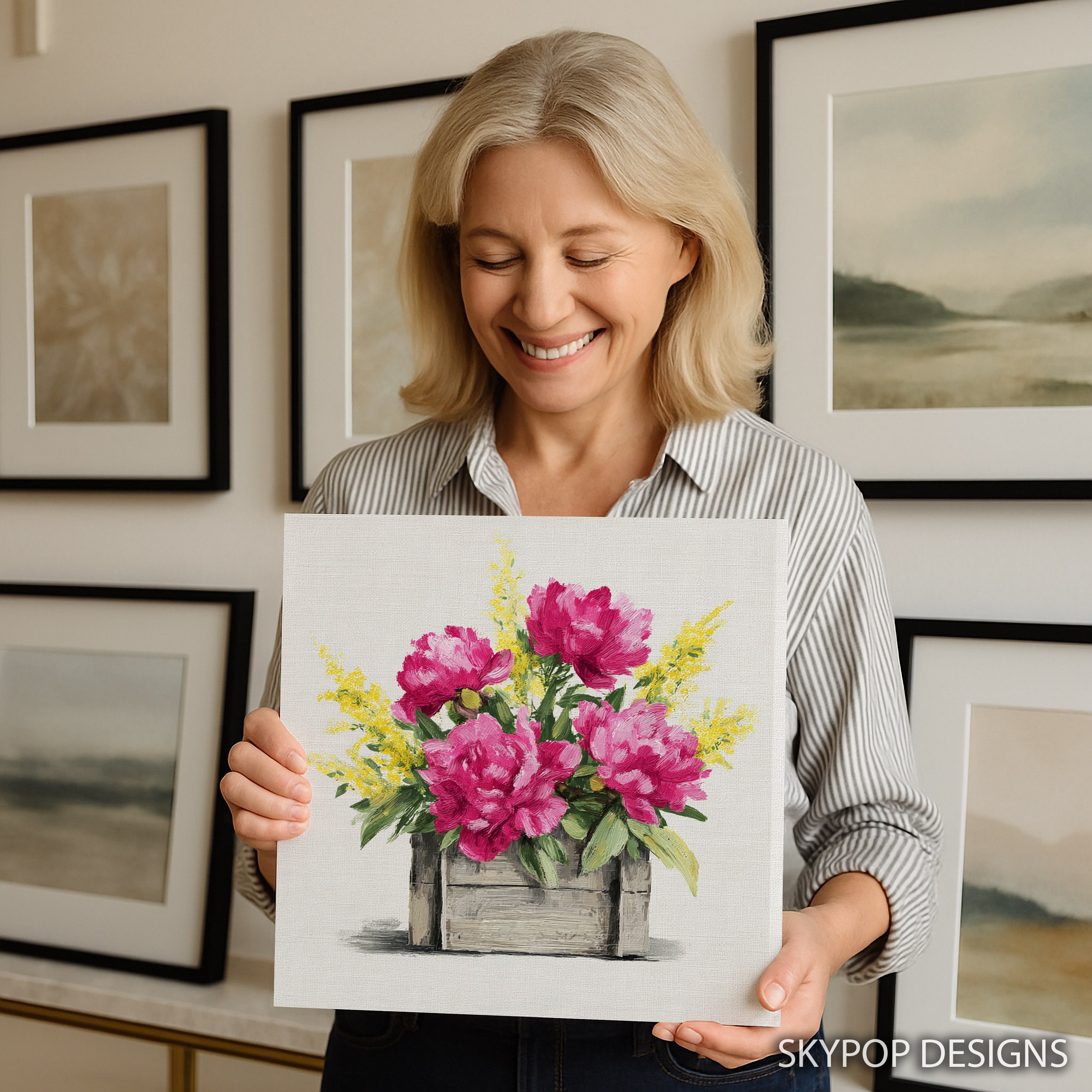 9.jpg Rustic Peony Bouquet Art