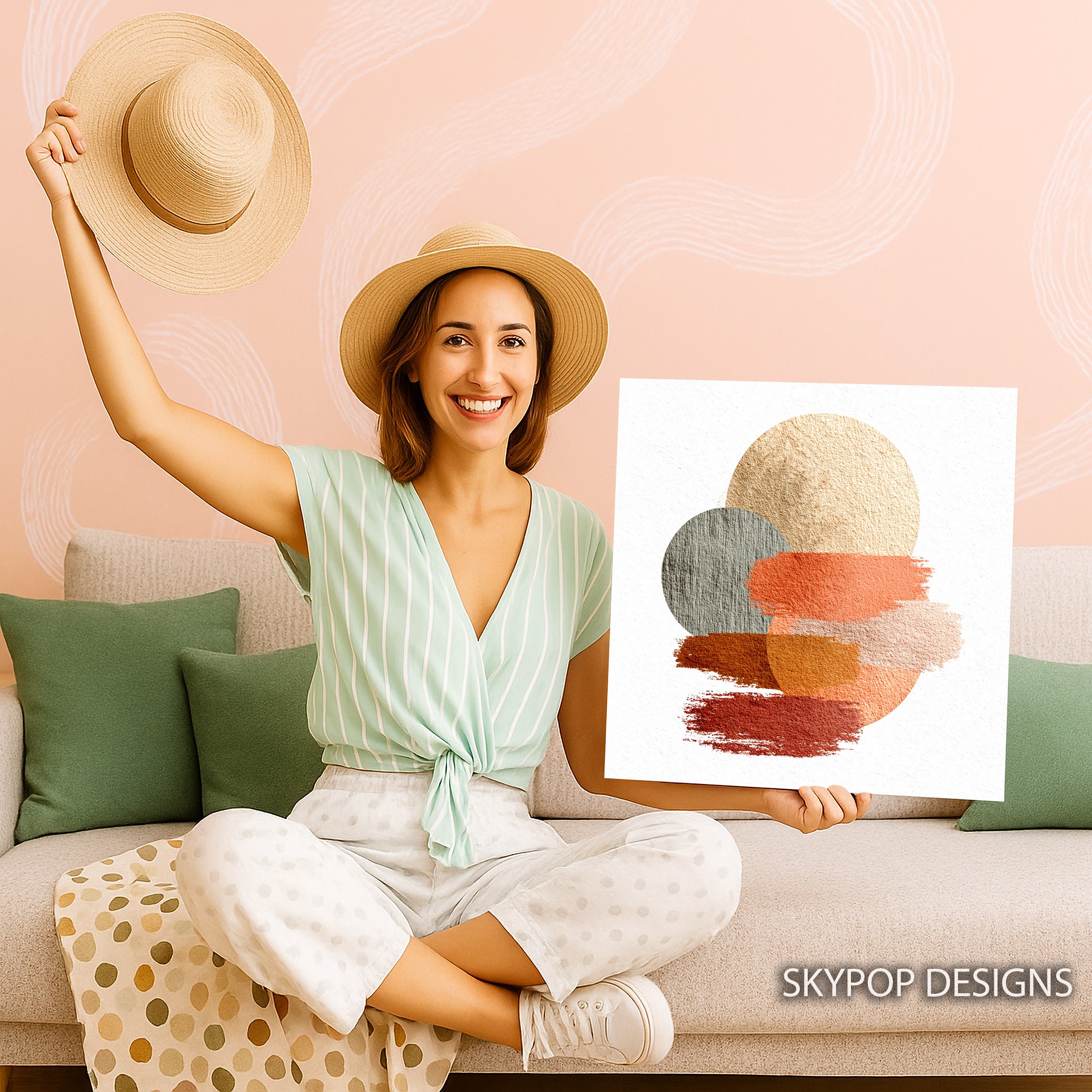 9.jpg Geometric Sunset Art