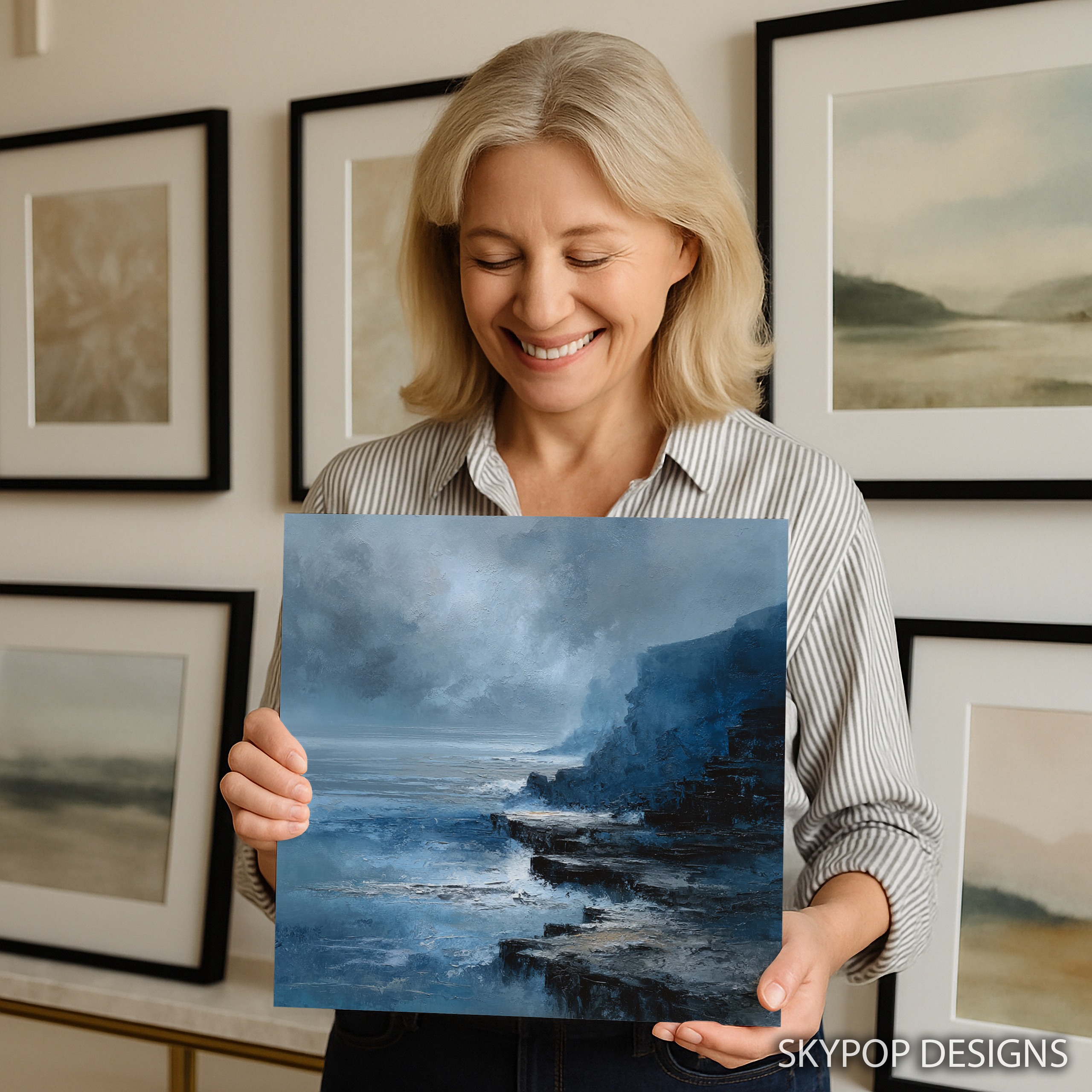 9.jpg Stormy Coastal Cliffs Art